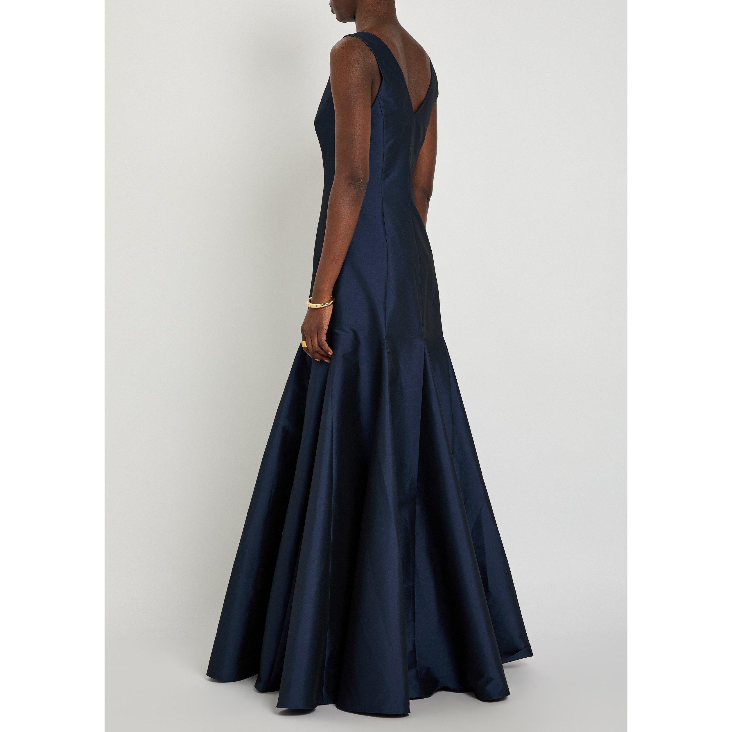 NAVY - BERNADETTE - Women's Aurelia Taffeta Slim-Fit Ball Gown - 3