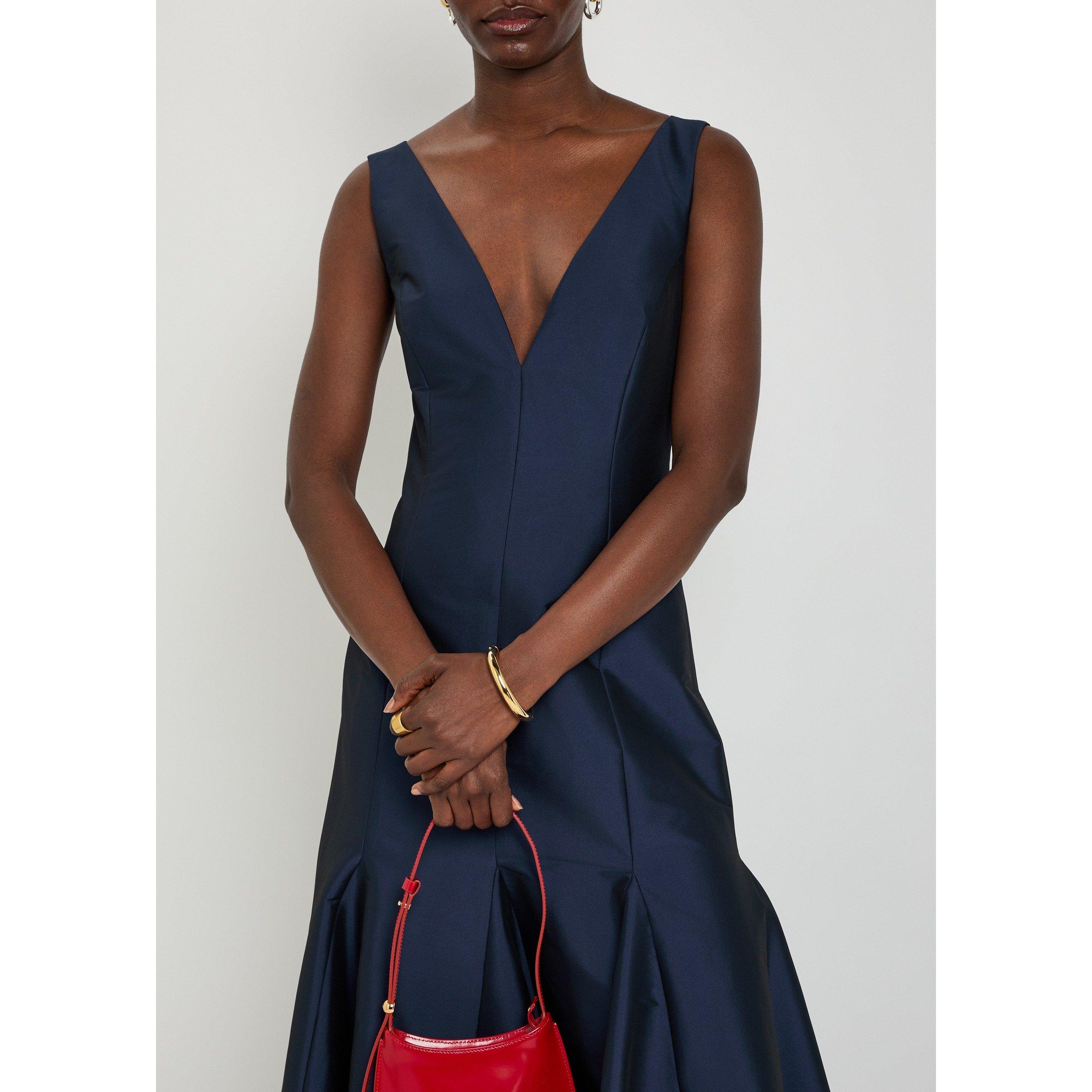 NAVY - BERNADETTE - Women's Aurelia Taffeta Slim-Fit Ball Gown - 4