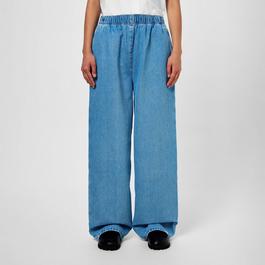 Prada Relaxed Bleached Denim Trousers