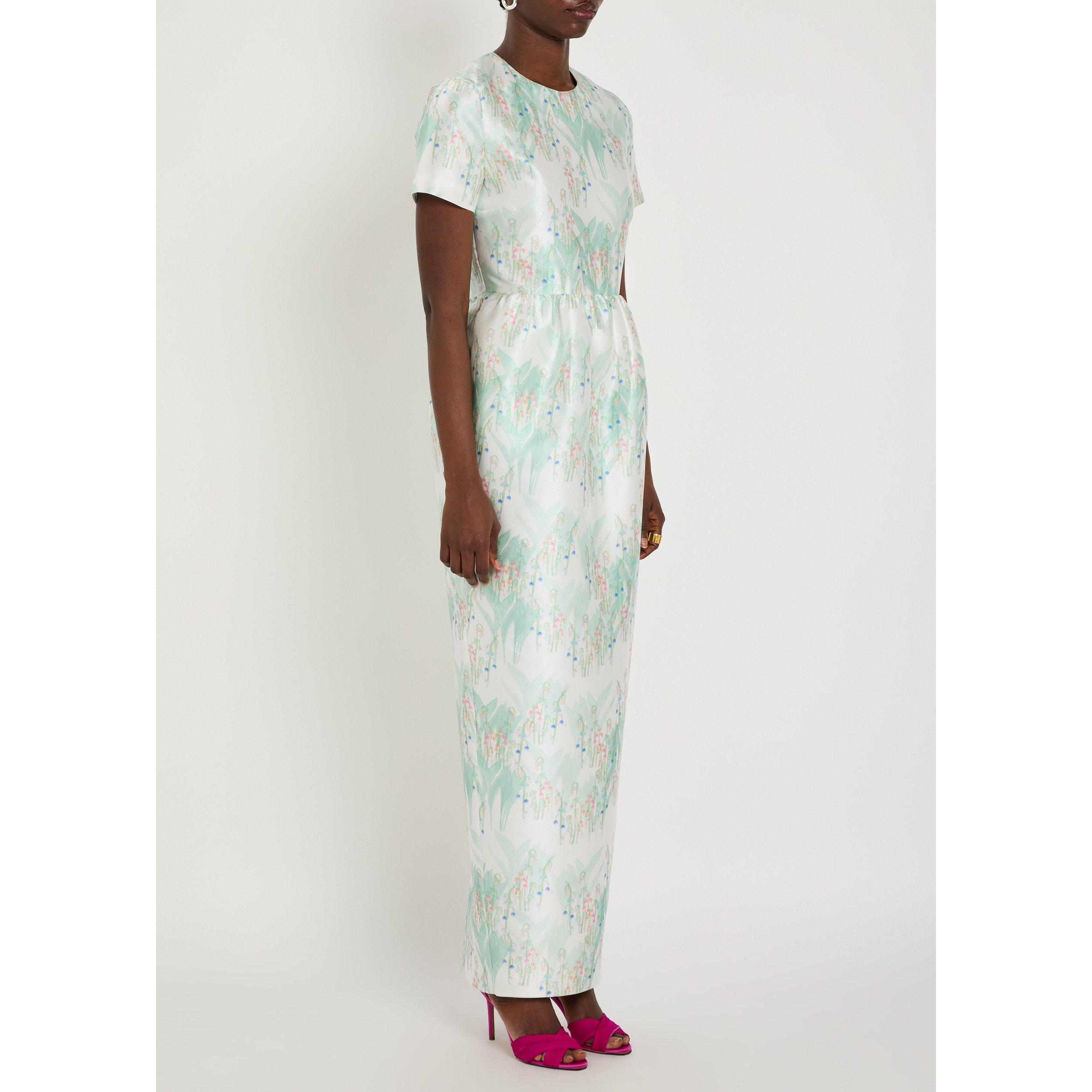 MULTICOLOURED - BERNADETTE - Women's Lexi Printed Satin Maxi Dress - 2