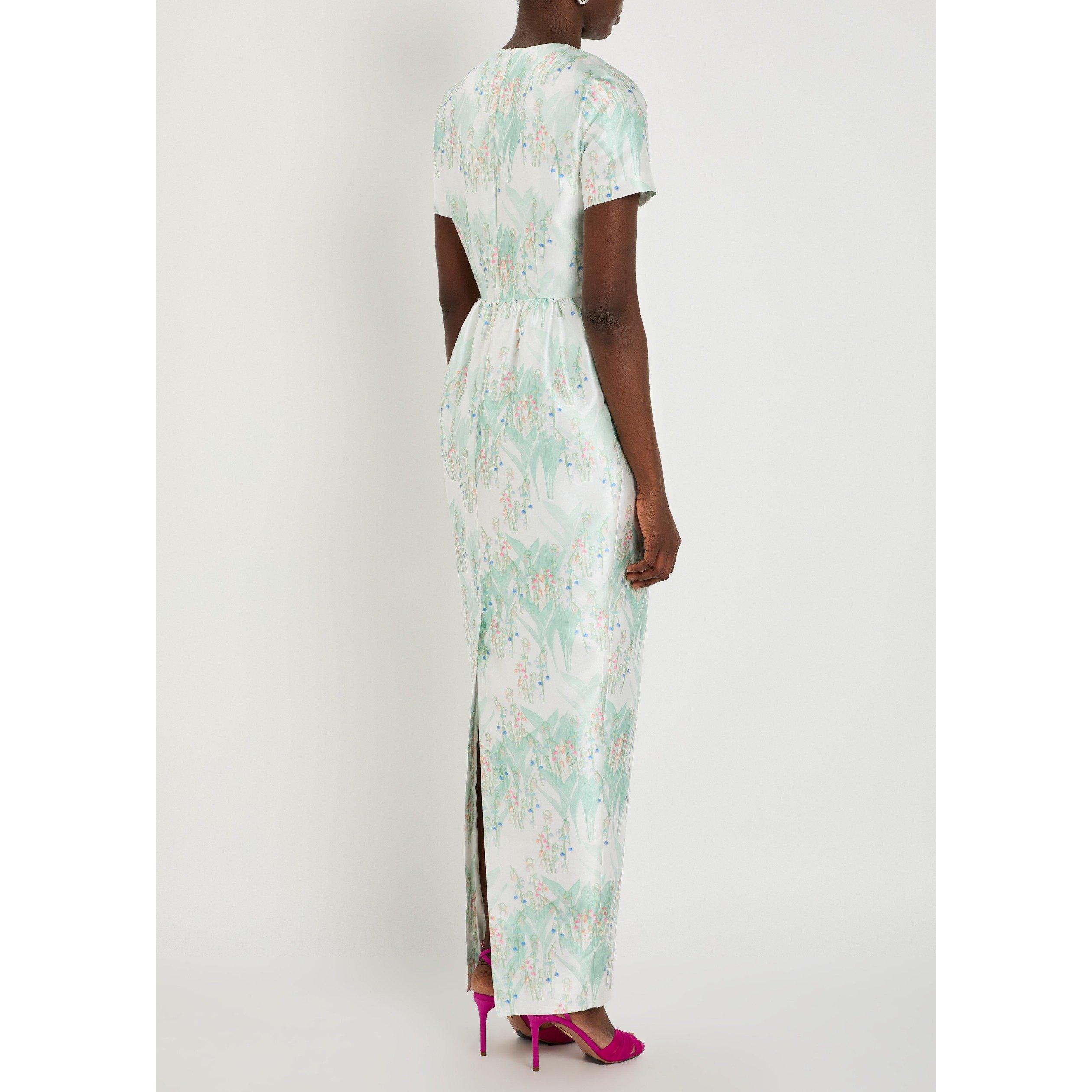 MULTICOLOURED - BERNADETTE - Women's Lexi Printed Satin Maxi Dress - 3
