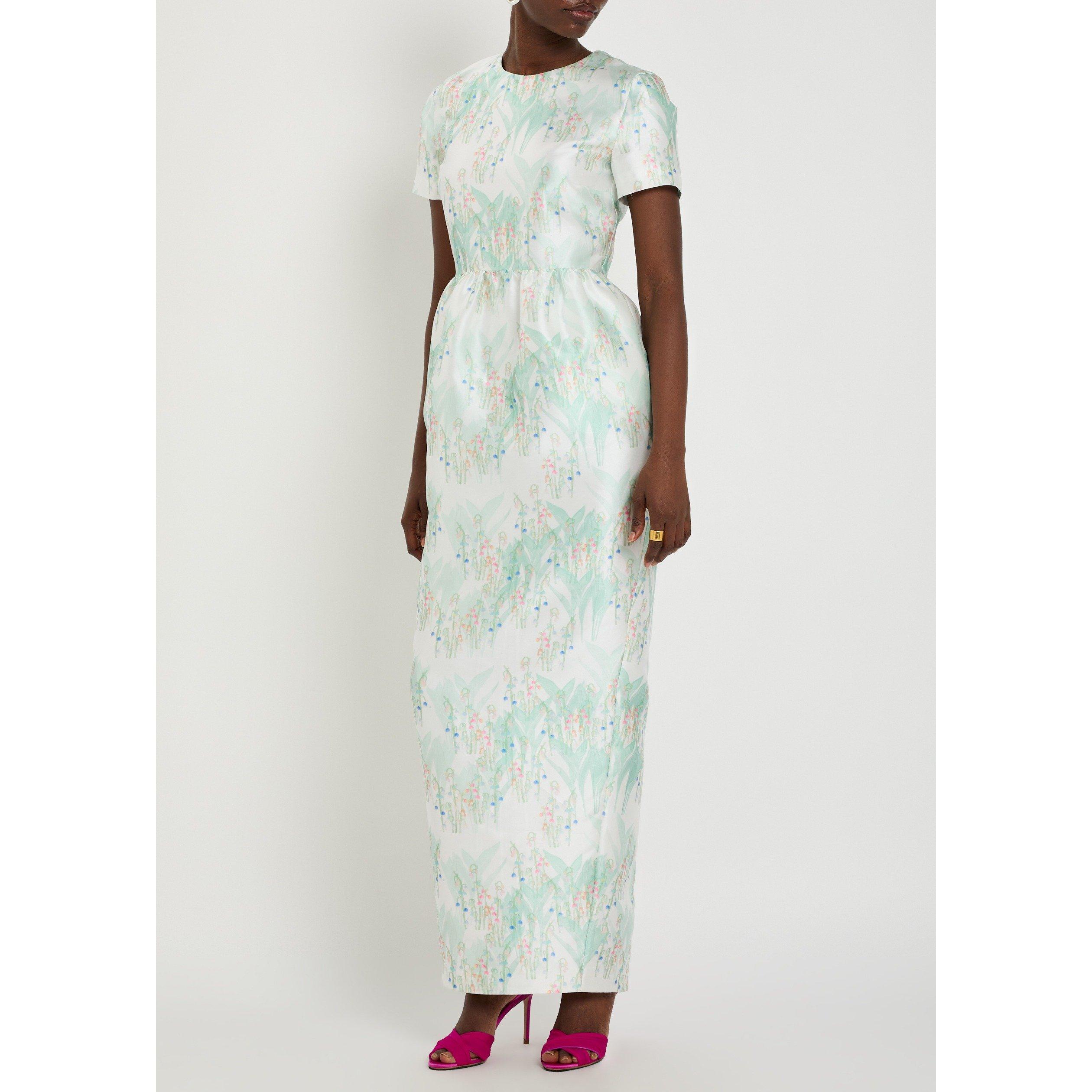 MULTICOLOURED - BERNADETTE - Women's Lexi Printed Satin Maxi Dress - 5