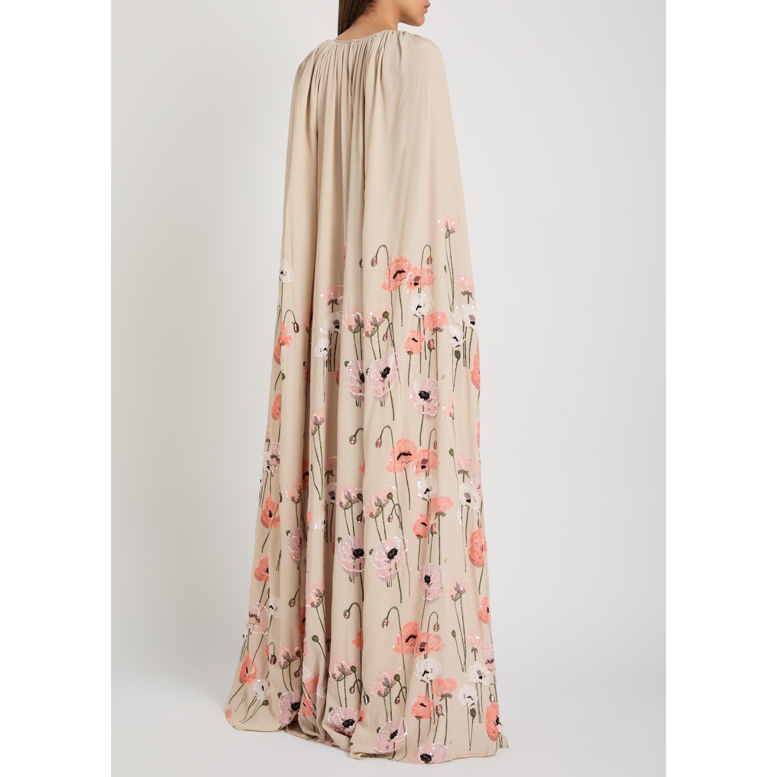 BEIGE AND OTHER - BERNADETTE - Women's Minnie Embroidered Floral Maxi Dress - 3