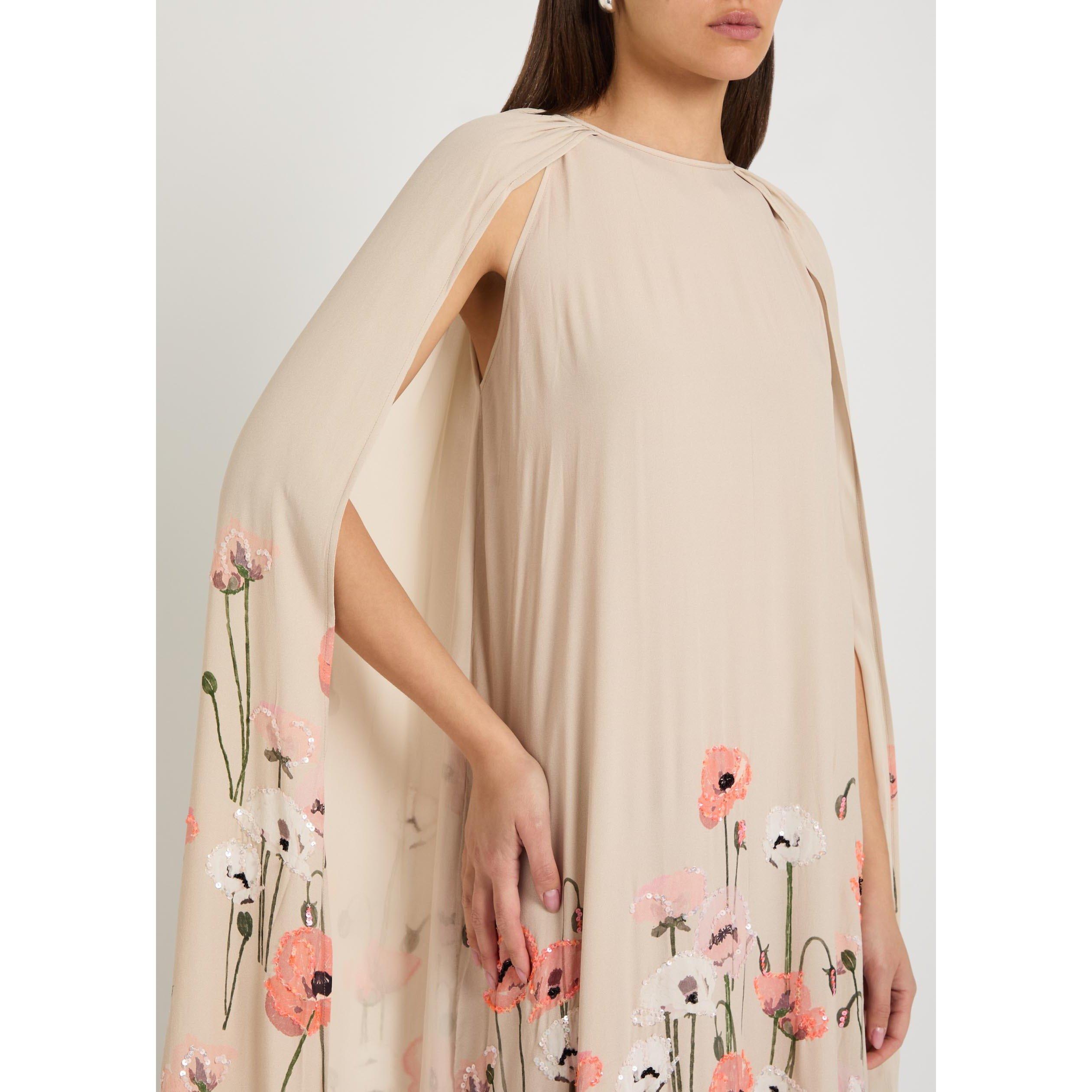 BEIGE AND OTHER - BERNADETTE - Women's Minnie Embroidered Floral Maxi Dress - 4