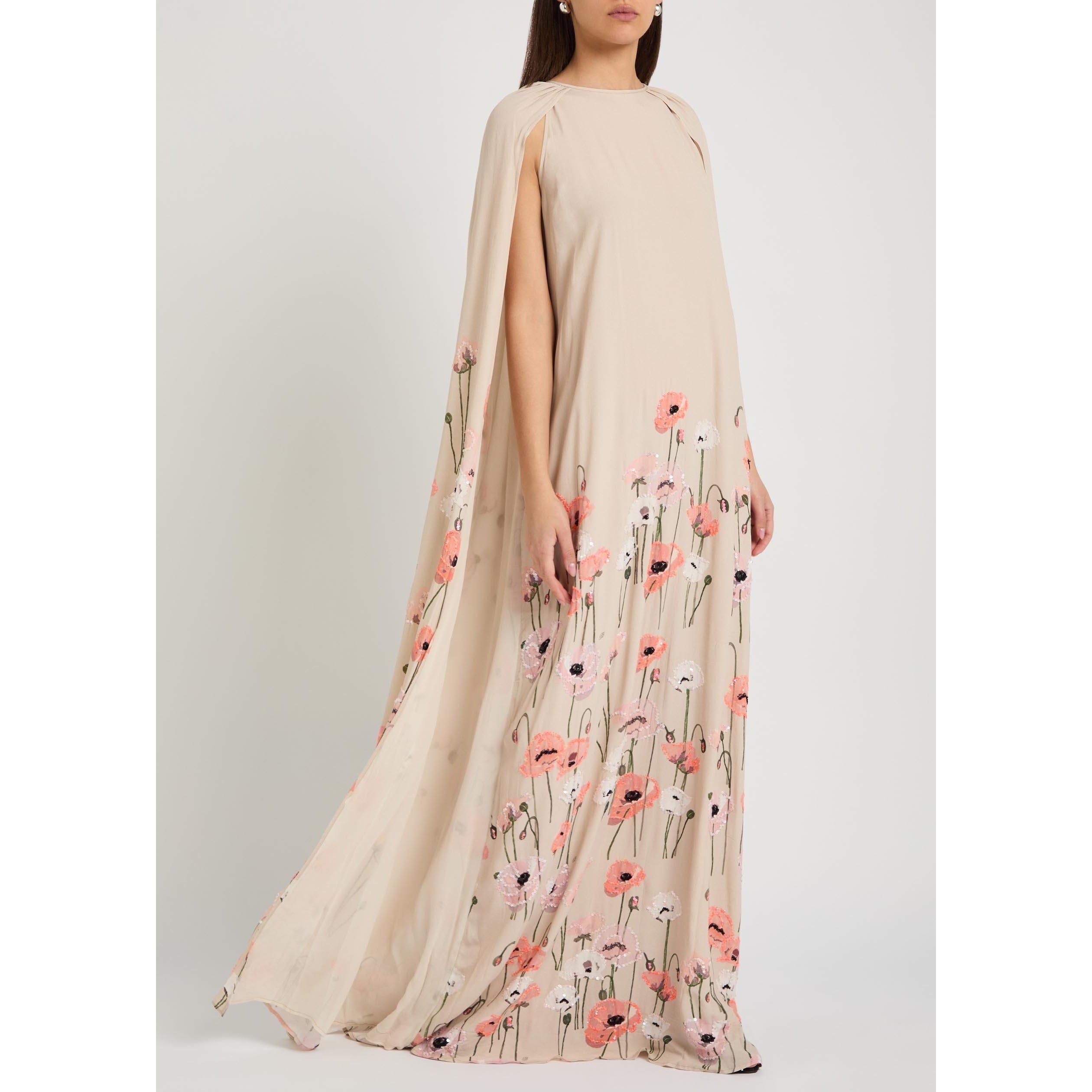 BEIGE AND OTHER - BERNADETTE - Women's Minnie Embroidered Floral Maxi Dress - 5