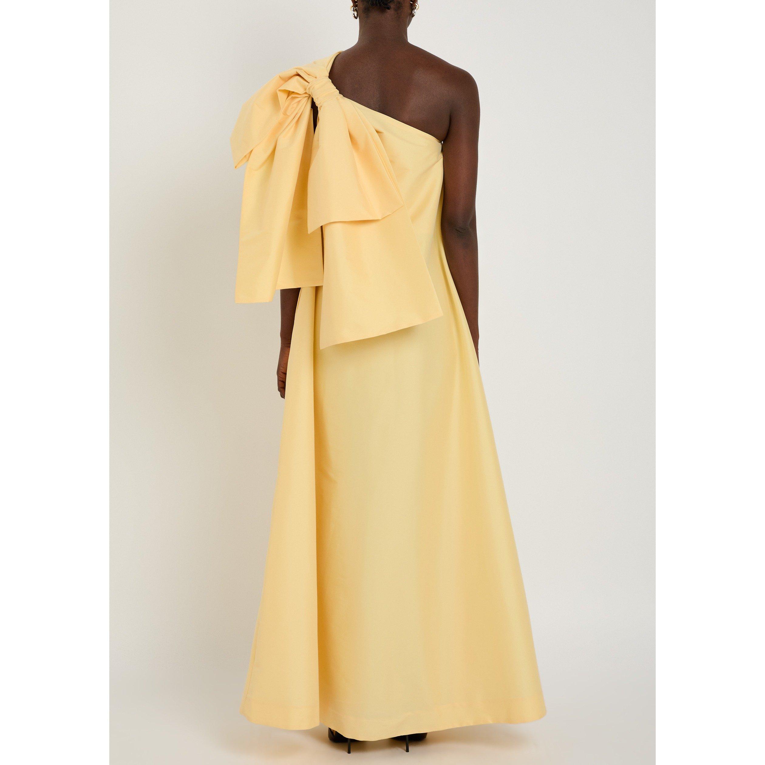 YELLOW - BERNADETTE - Women's Winnette One Shoulder Maxi Dress - 3