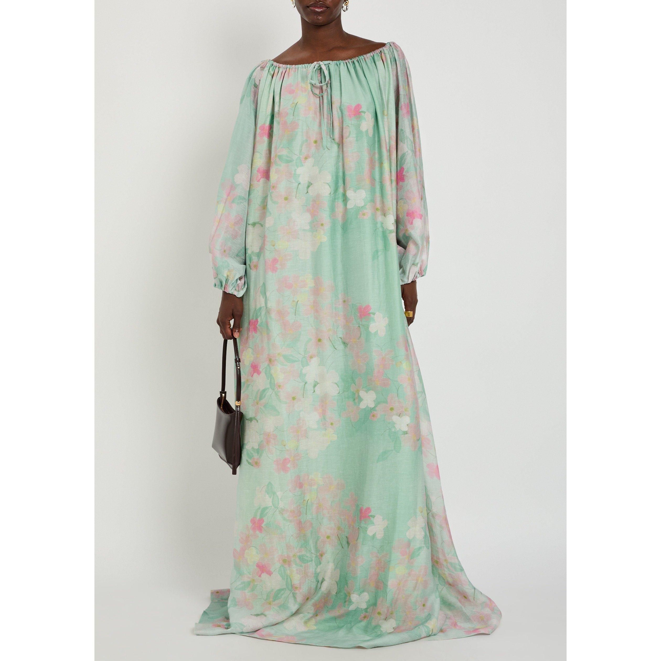 MINT - BERNADETTE - Women's Ally Linen Maxi Dress - 5