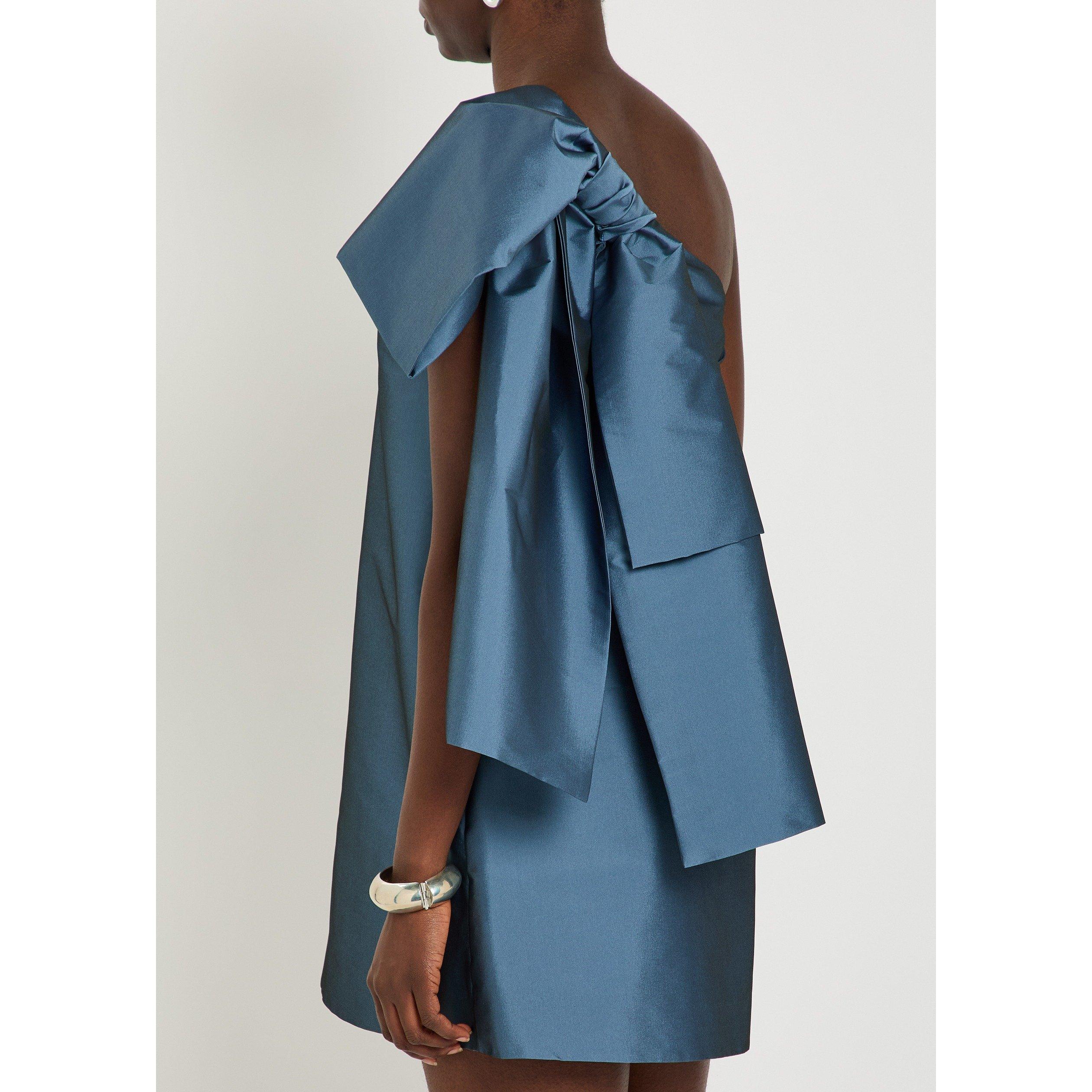 MID BLU - BERNADETTE - Women's Winnette One Shoulder Mini Dress - 3