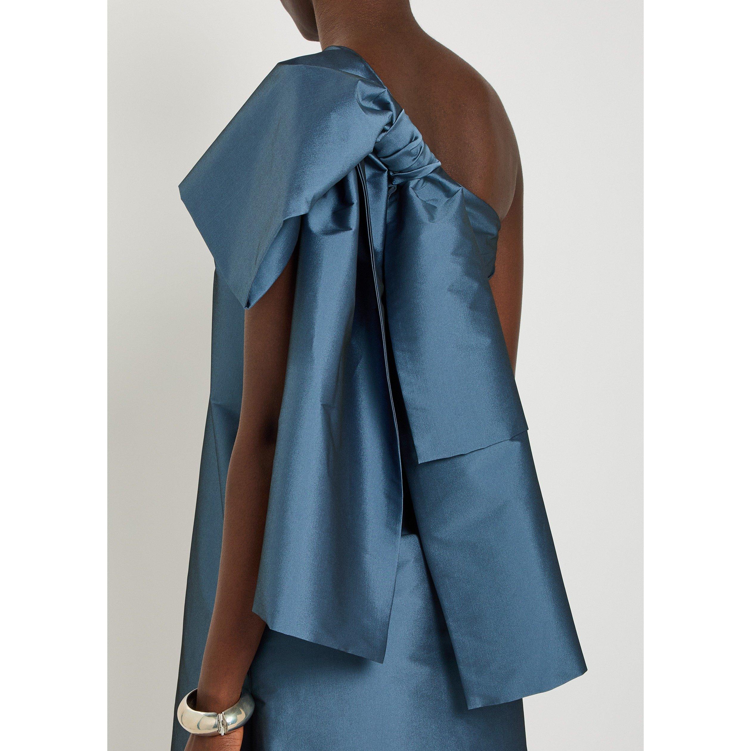 MID BLU - BERNADETTE - Women's Winnette One Shoulder Mini Dress - 4