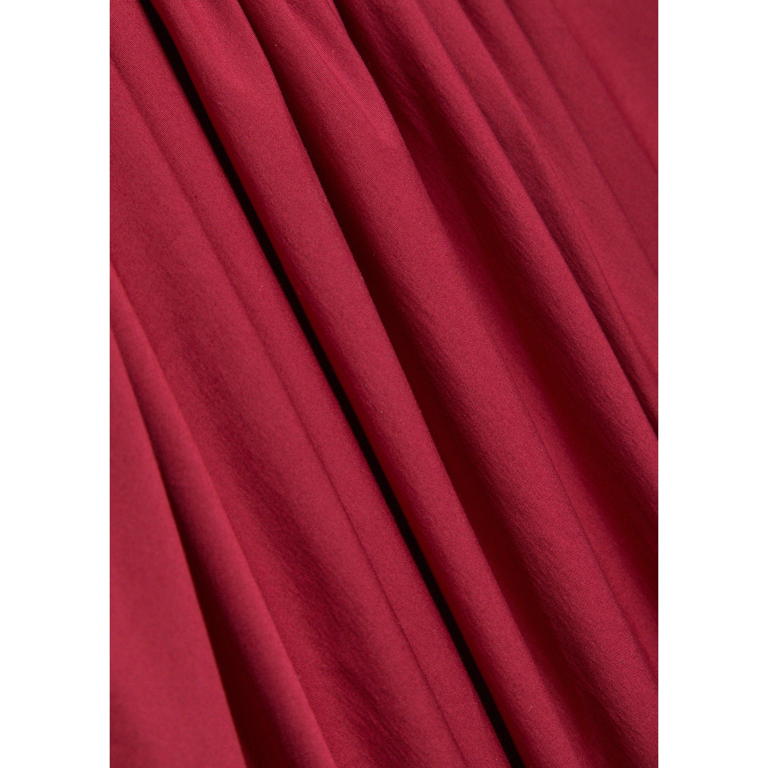 BURGUNDY - Max Mara - Women's Cotton Swing Dress - 4