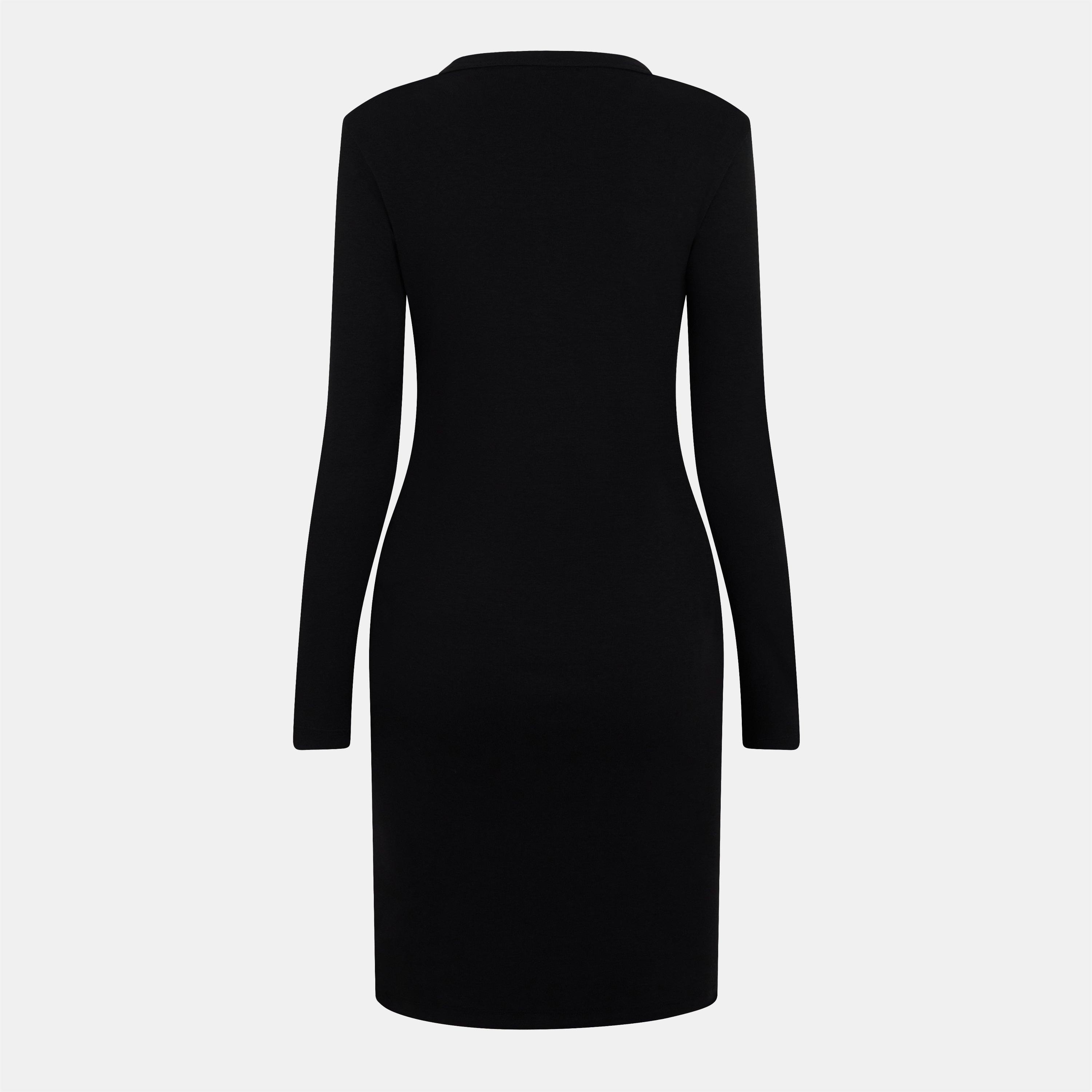 Black - Hugo - Women's Long Sleeve Mini Dress - 2