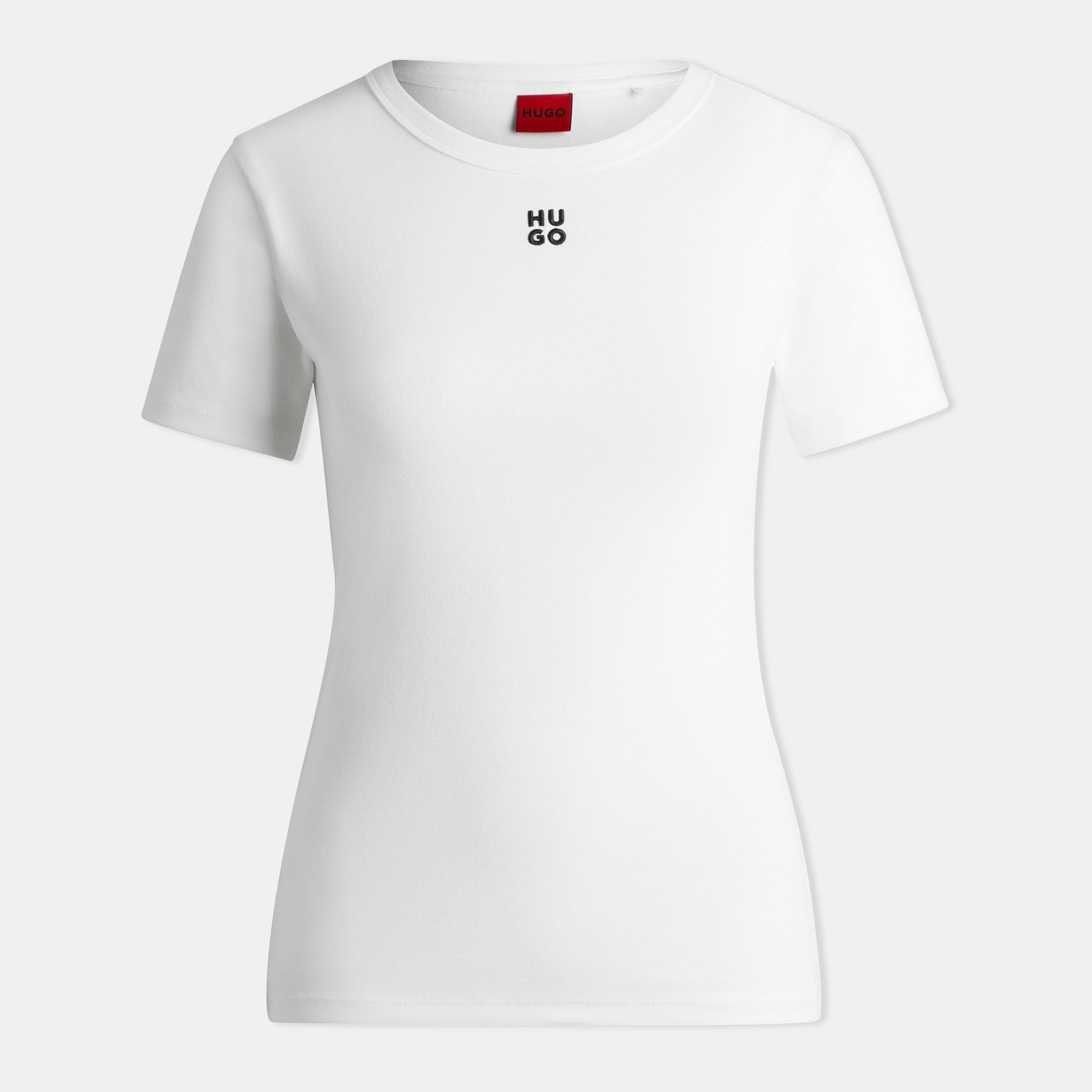 Hugo Women's Regular Fit Logo T-Shirt - White - M