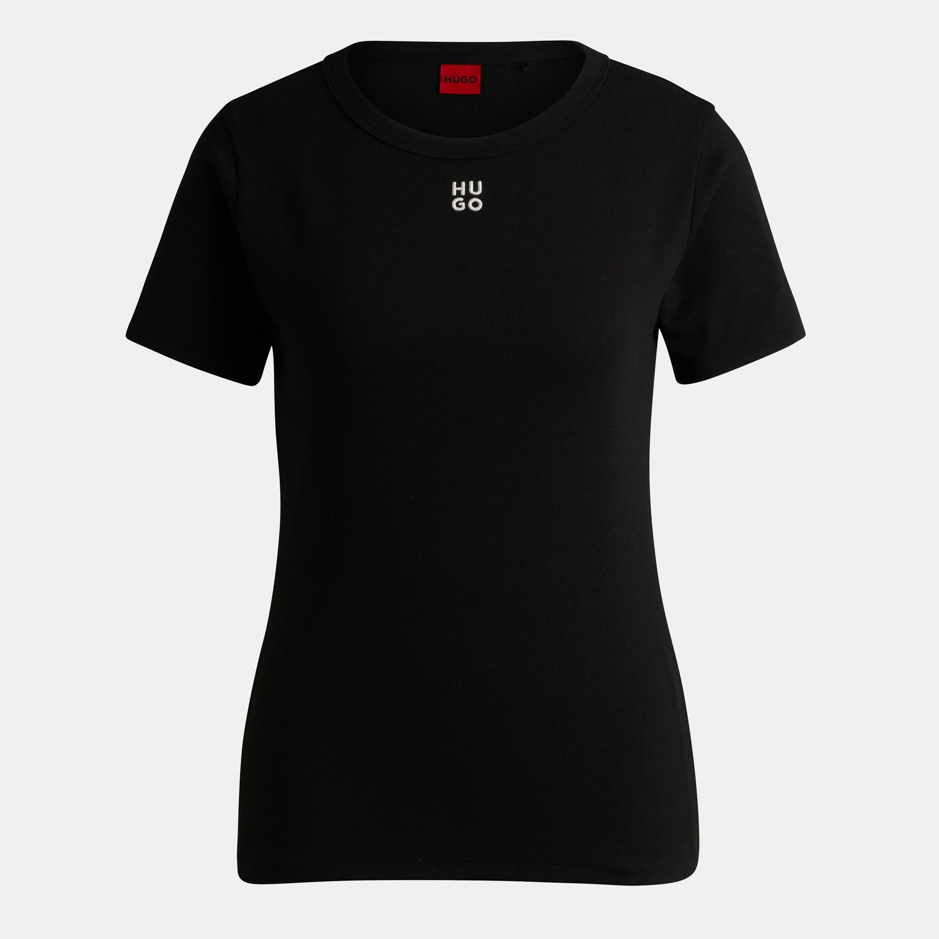 Hugo Women's Regular Fit Logo T-Shirt - Black - M