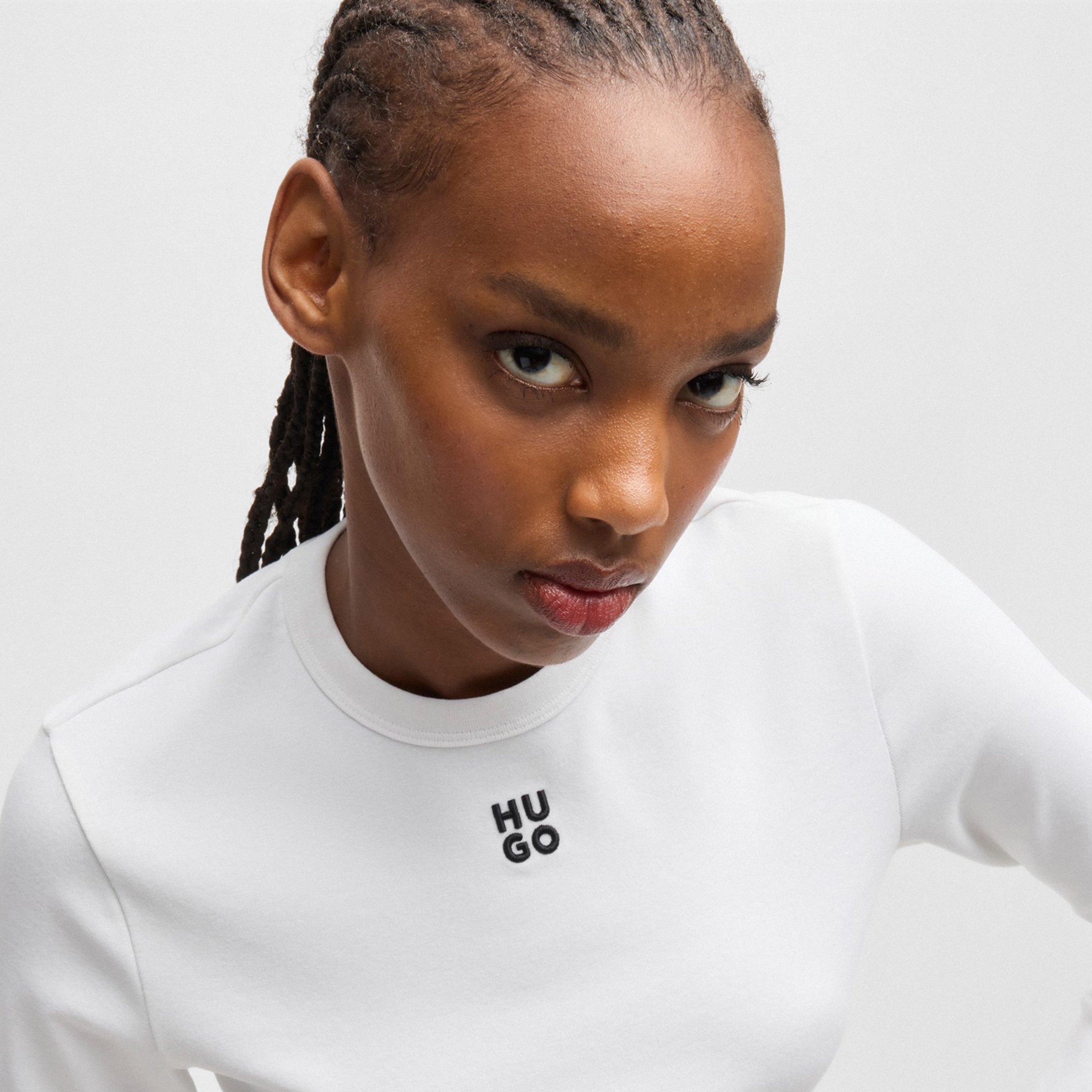 White - Hugo - Long Sleeved Logo T-shirt - 4