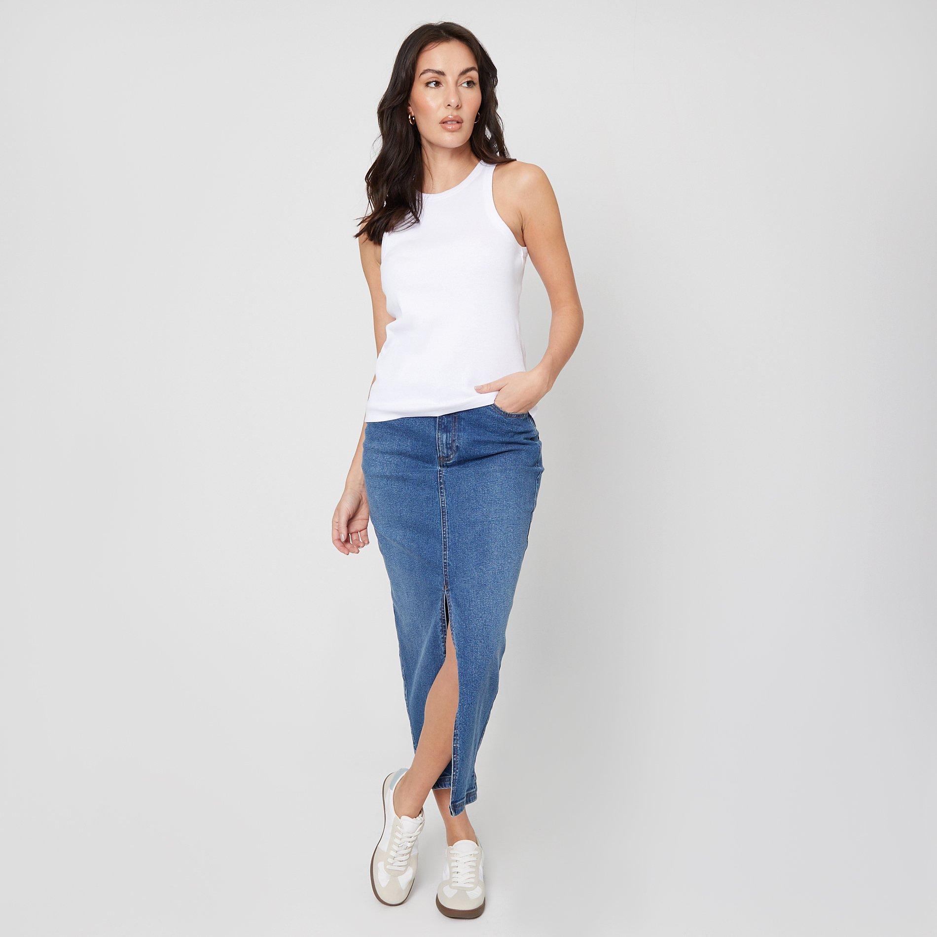 White - Be You - Rib Racerback Vest - 4