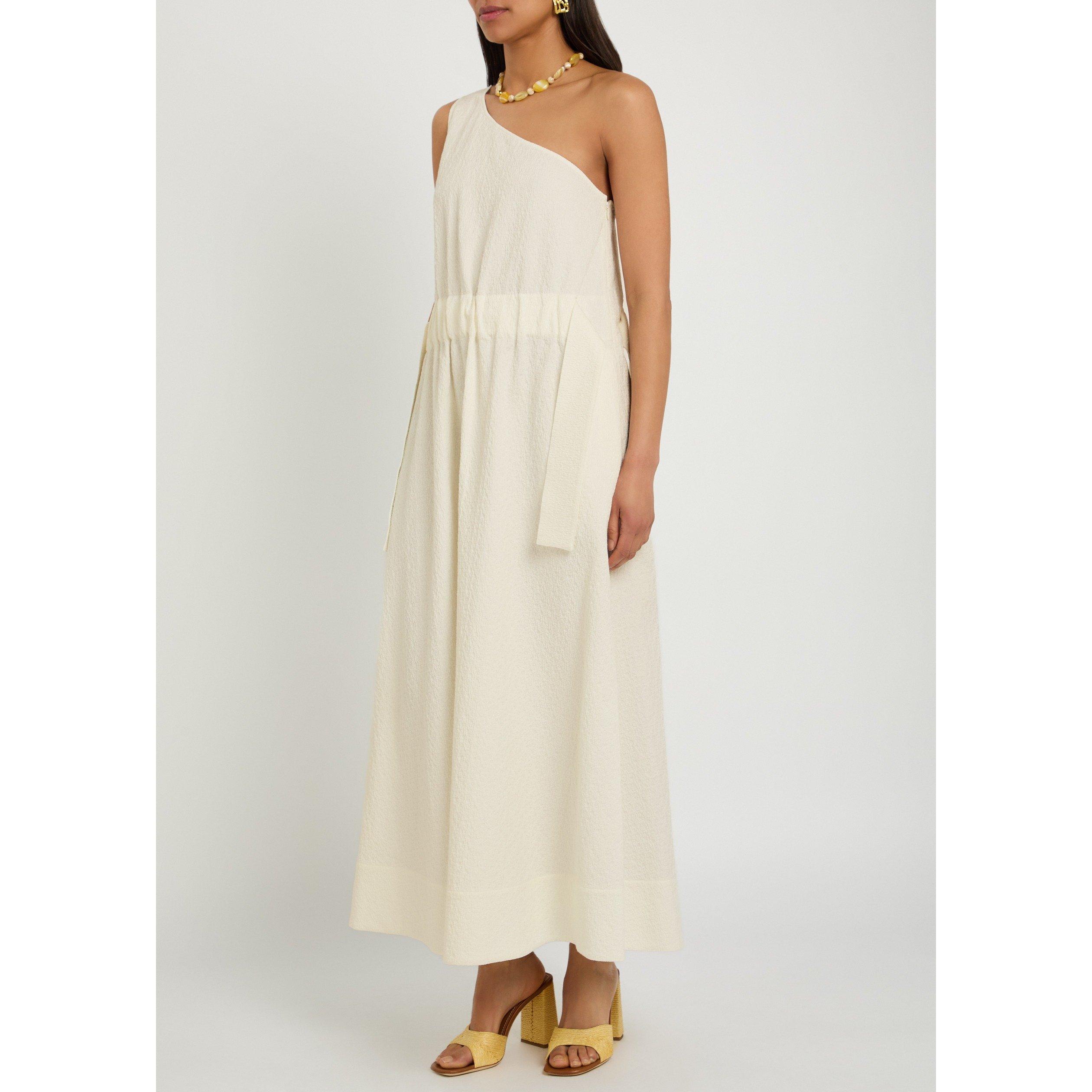 WHITE - Tory Burch - Women's Belted Cotton Maxi Dress - 2