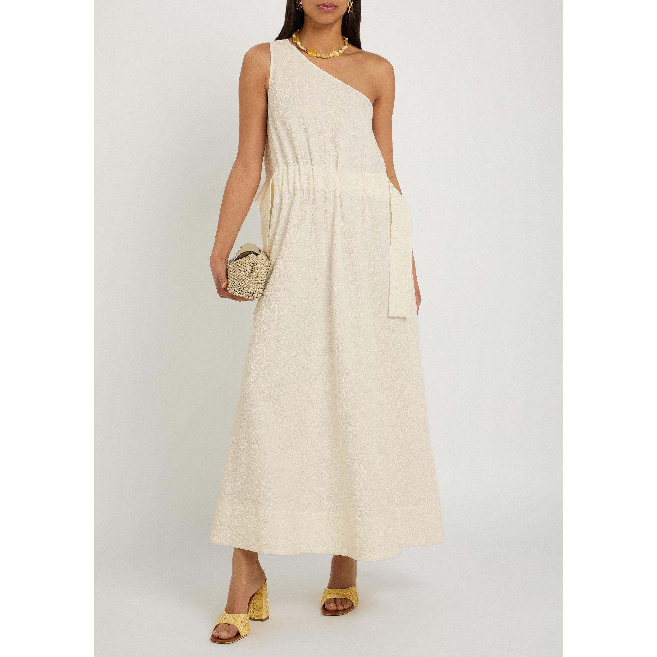 WHITE - Tory Burch - Women's Belted Cotton Maxi Dress - 5