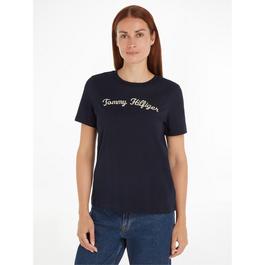 Tommy Hilfiger Script Short Sleeve T Shirt