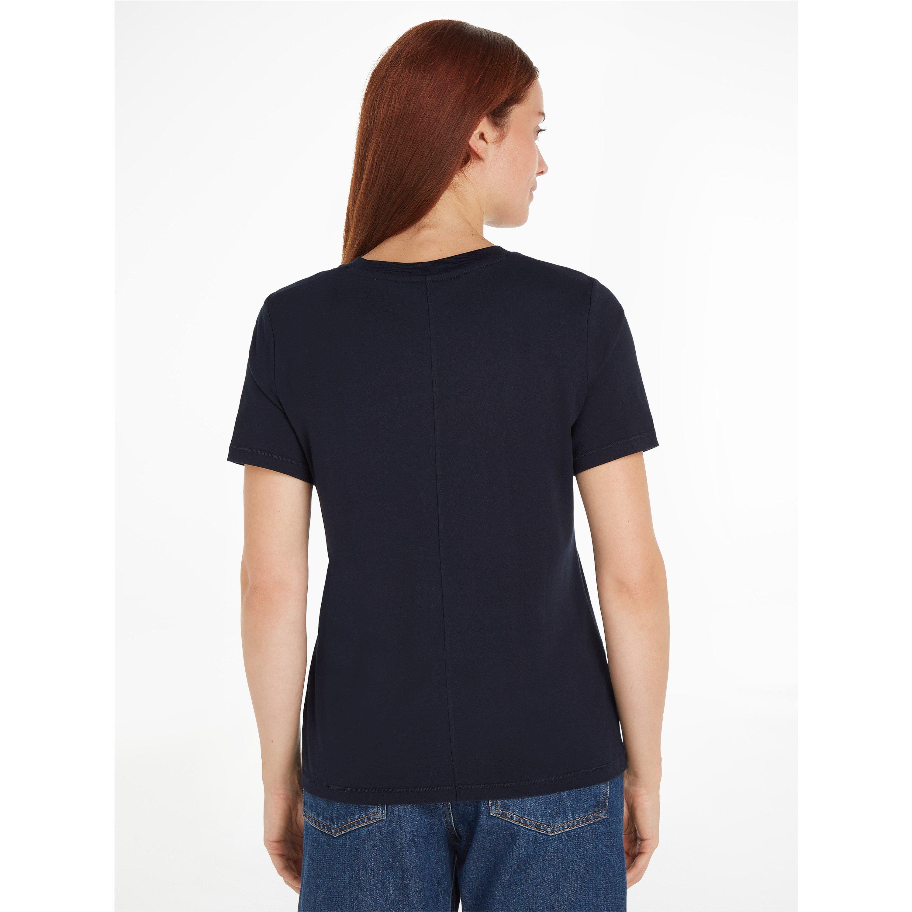 Desert Sky - Tommy Hilfiger - Women's Script Short-Sleeve Regular Fit T-Shirt - 3