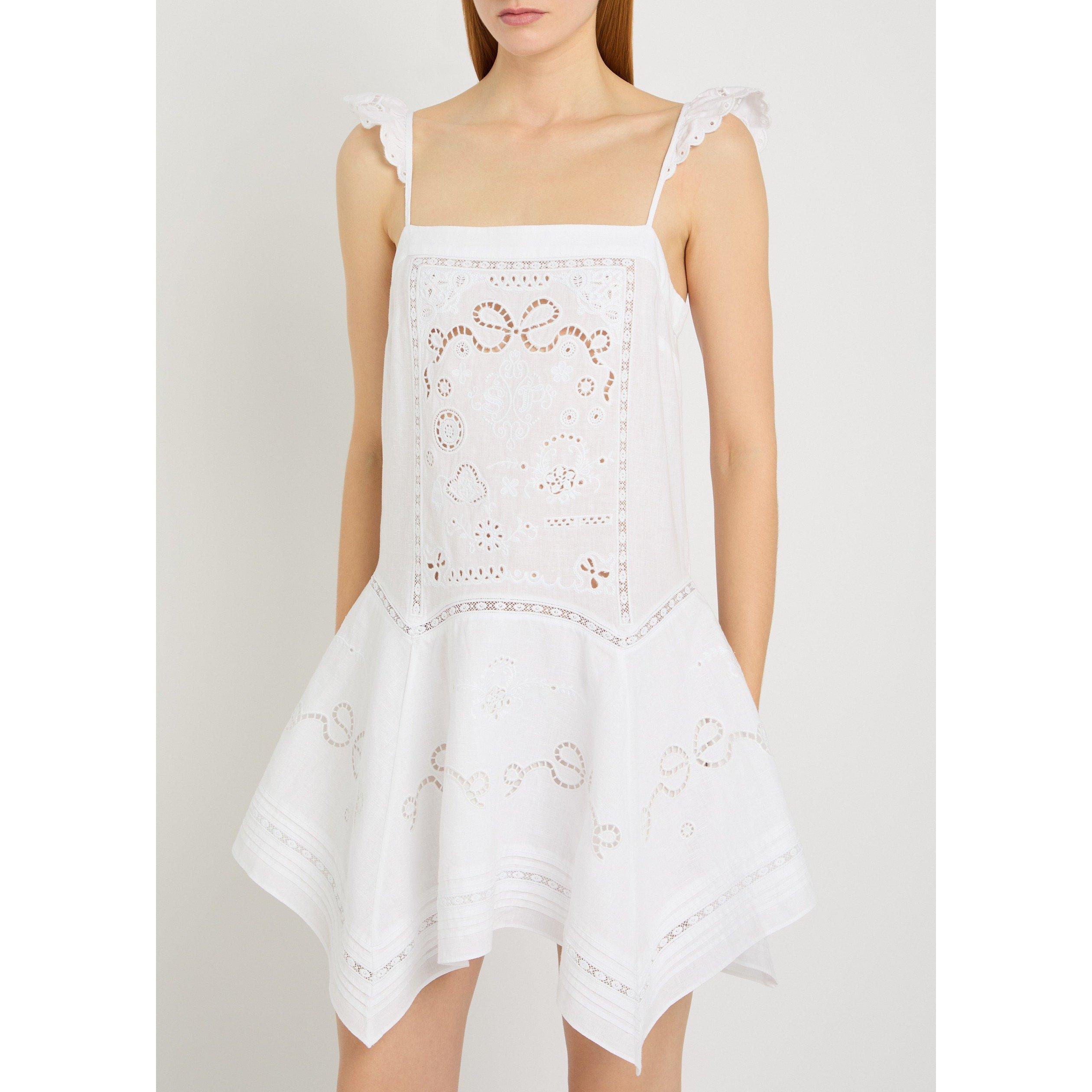 WHITE - Self Portrait - SD WHITE EMBROIDERED DRESS - 2