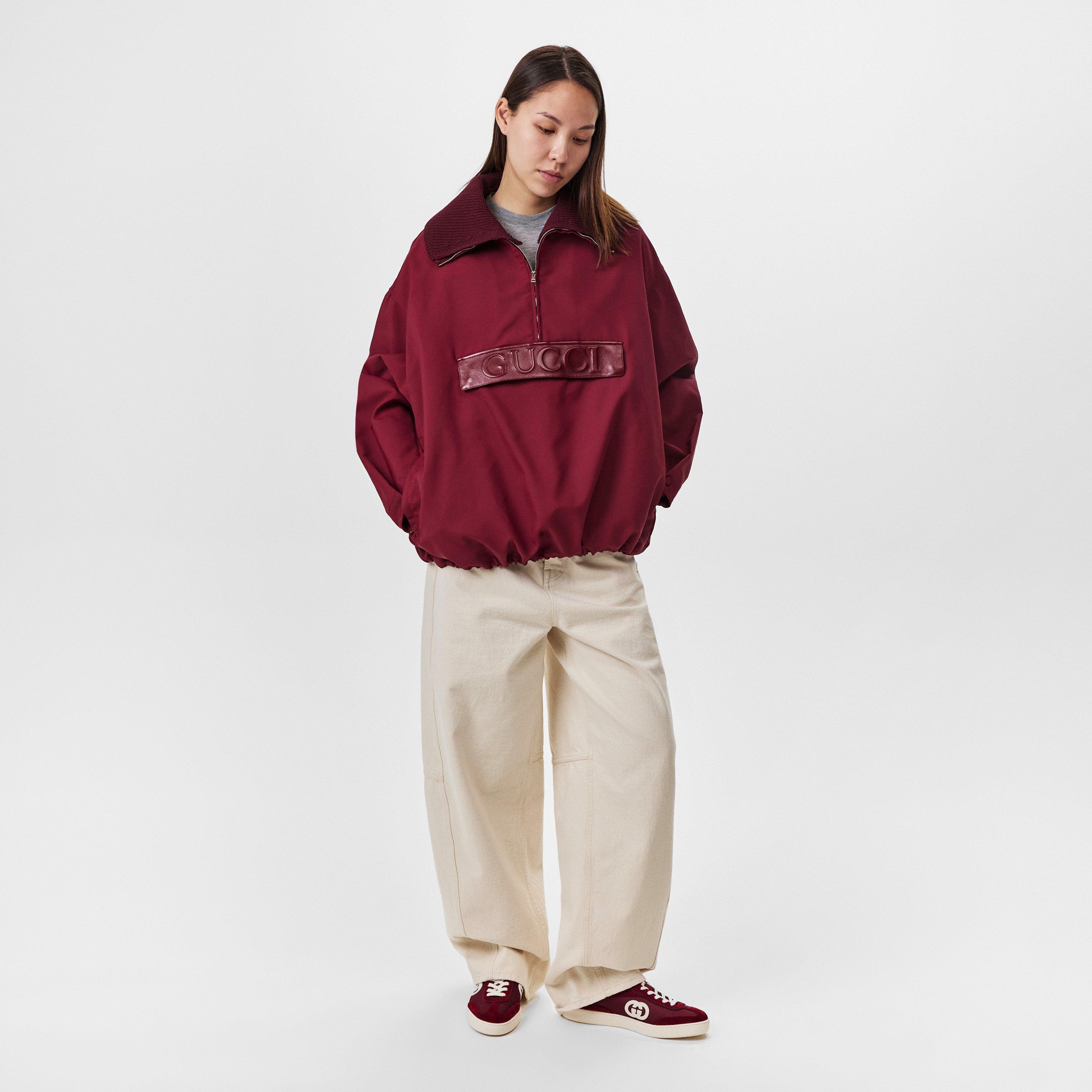 トップス CABaN Gucci | Women's Techno Garbardine Caban Half Zip Long Sleeve
