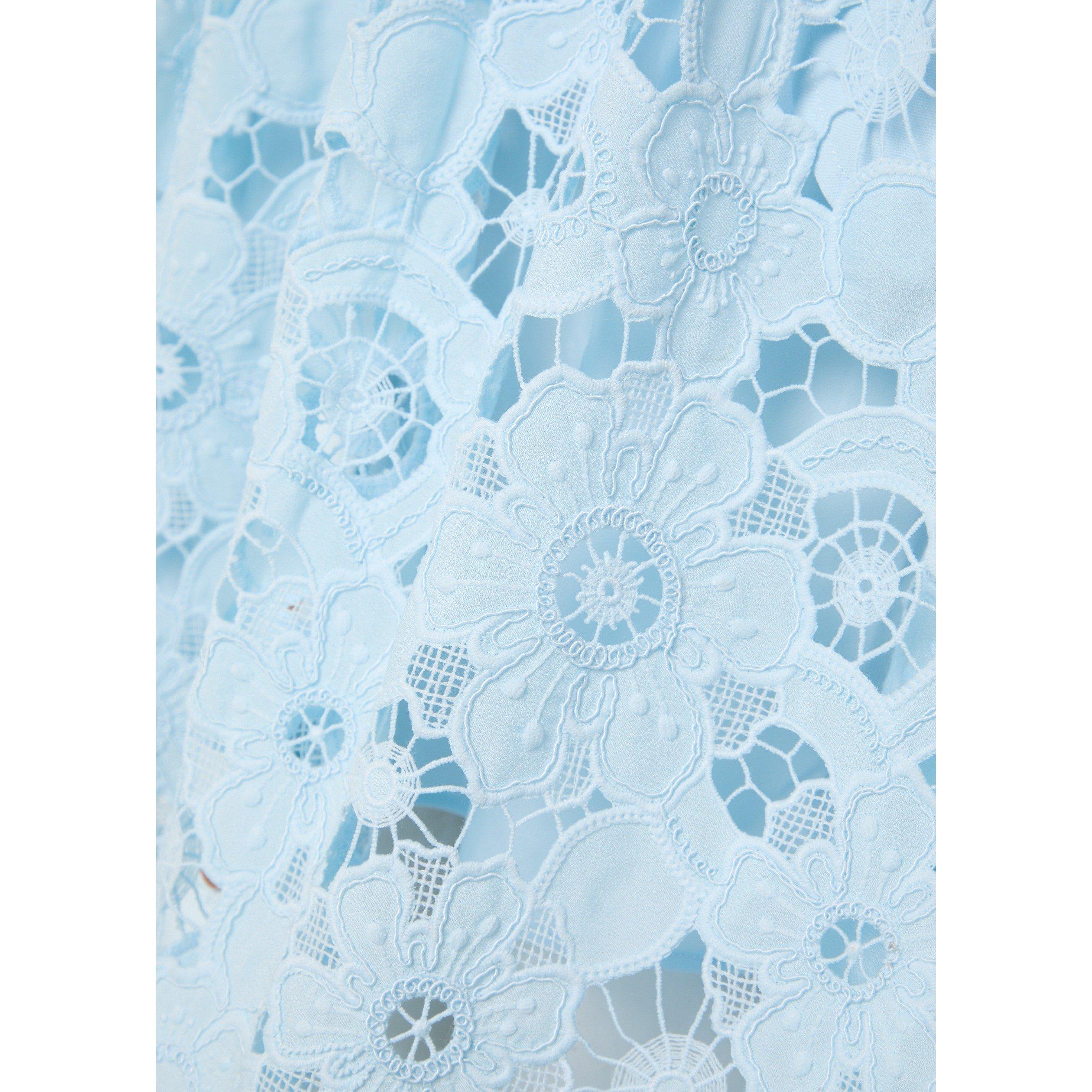 BLUE - Self Portrait - LD BLUE LACE COLLARED DRESS - 4