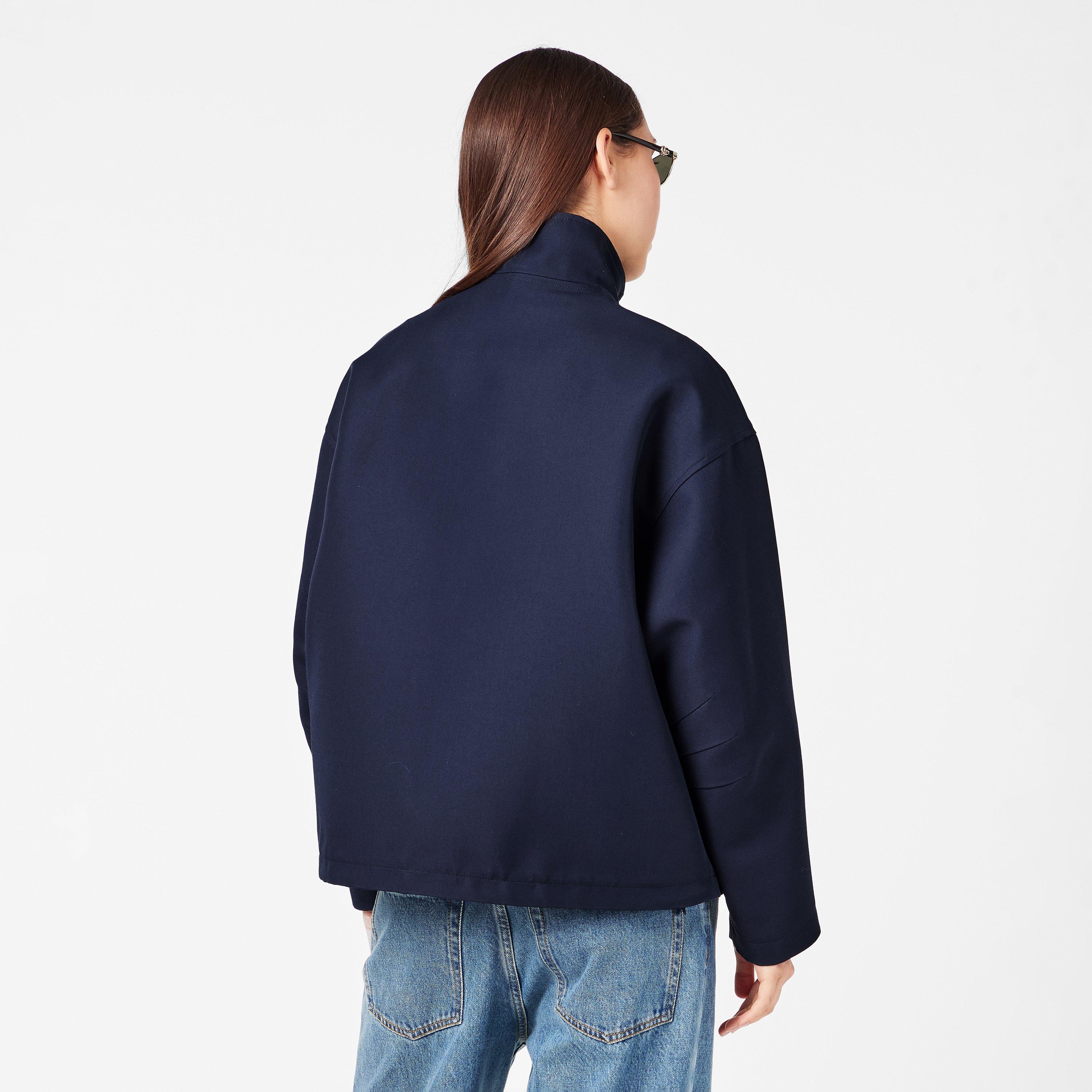 Ink - Gucci - Women's Gabardine Acetate Long Sleeve Bomber Jacket - 4