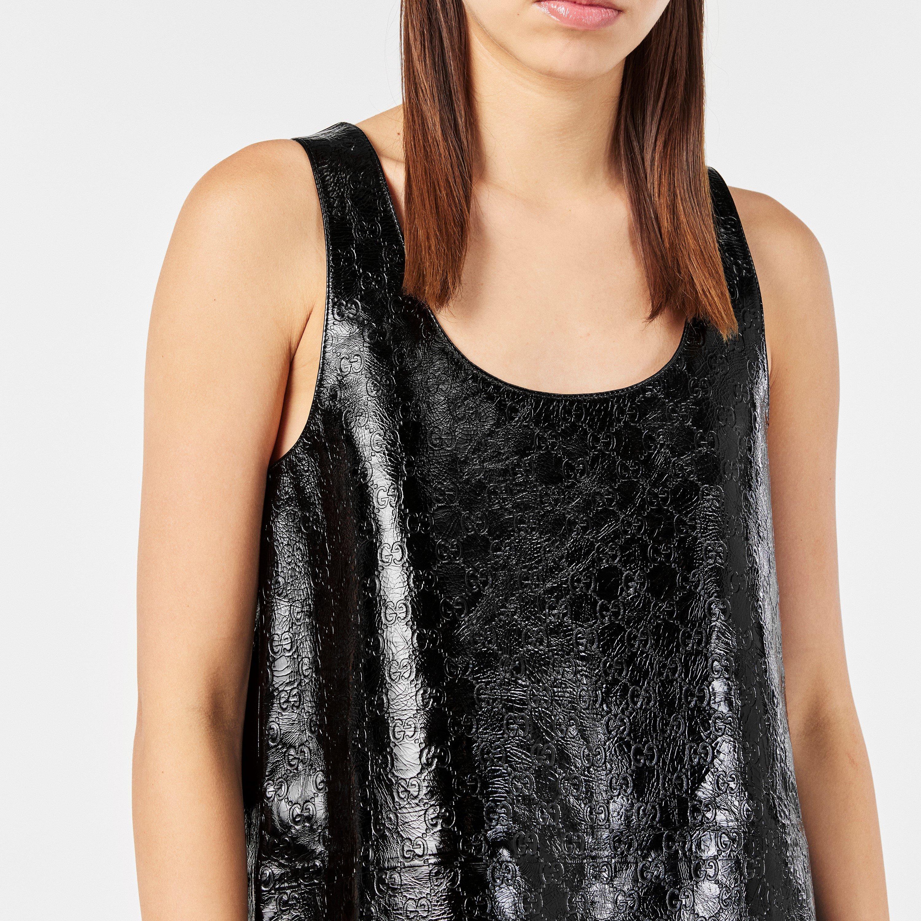 Black - Gucci - GG Embossed Mini Dress - 5