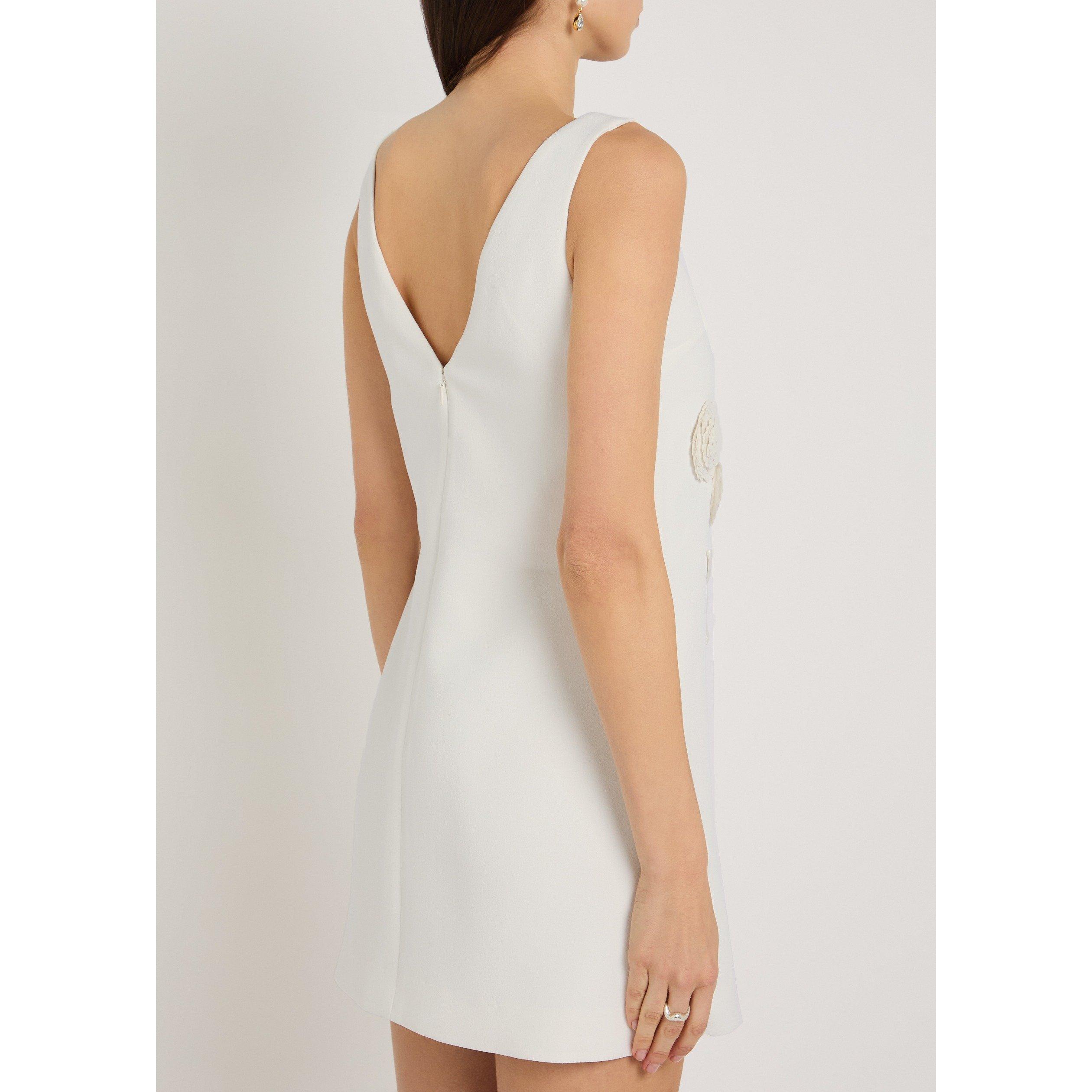 WHITE - Self Portrait - SD WHITE FLOWER MINI DRESS - 3