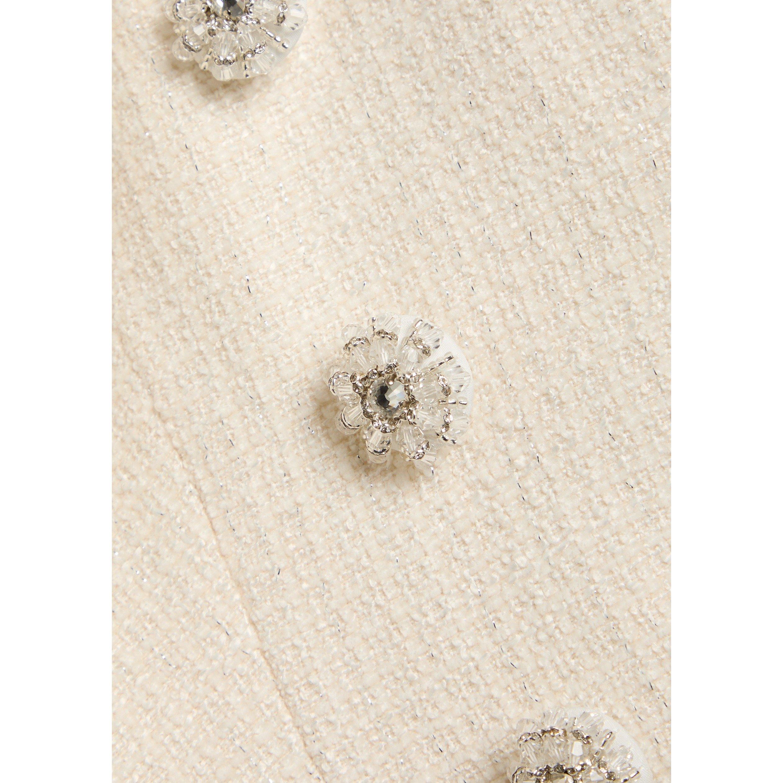 CREAM - Self Portrait - LD CREAM BOUCLE MAXI DRESS - 4