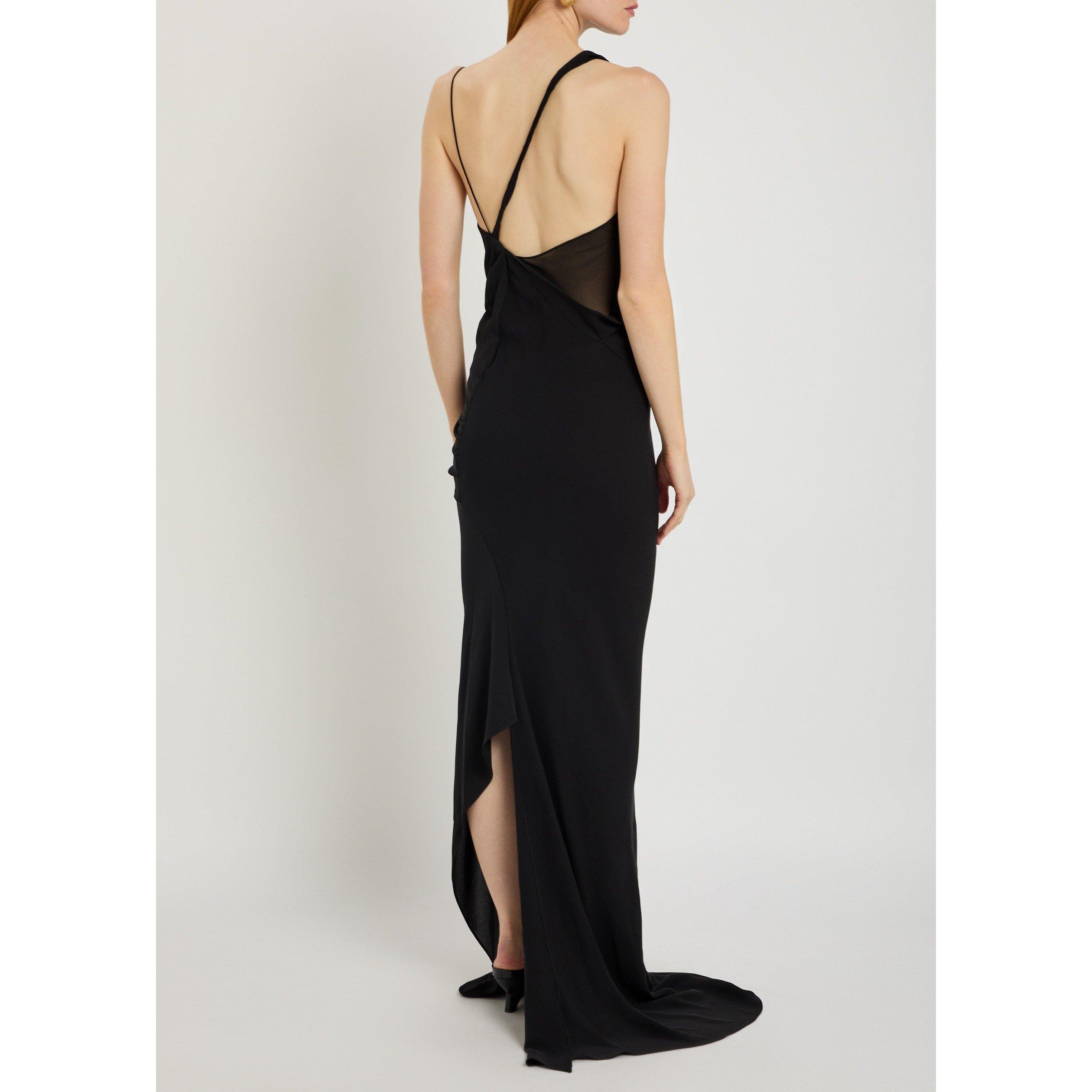 BLACK - Aaron Esh - 5 One Shoulder Twist Drape Dre - 3