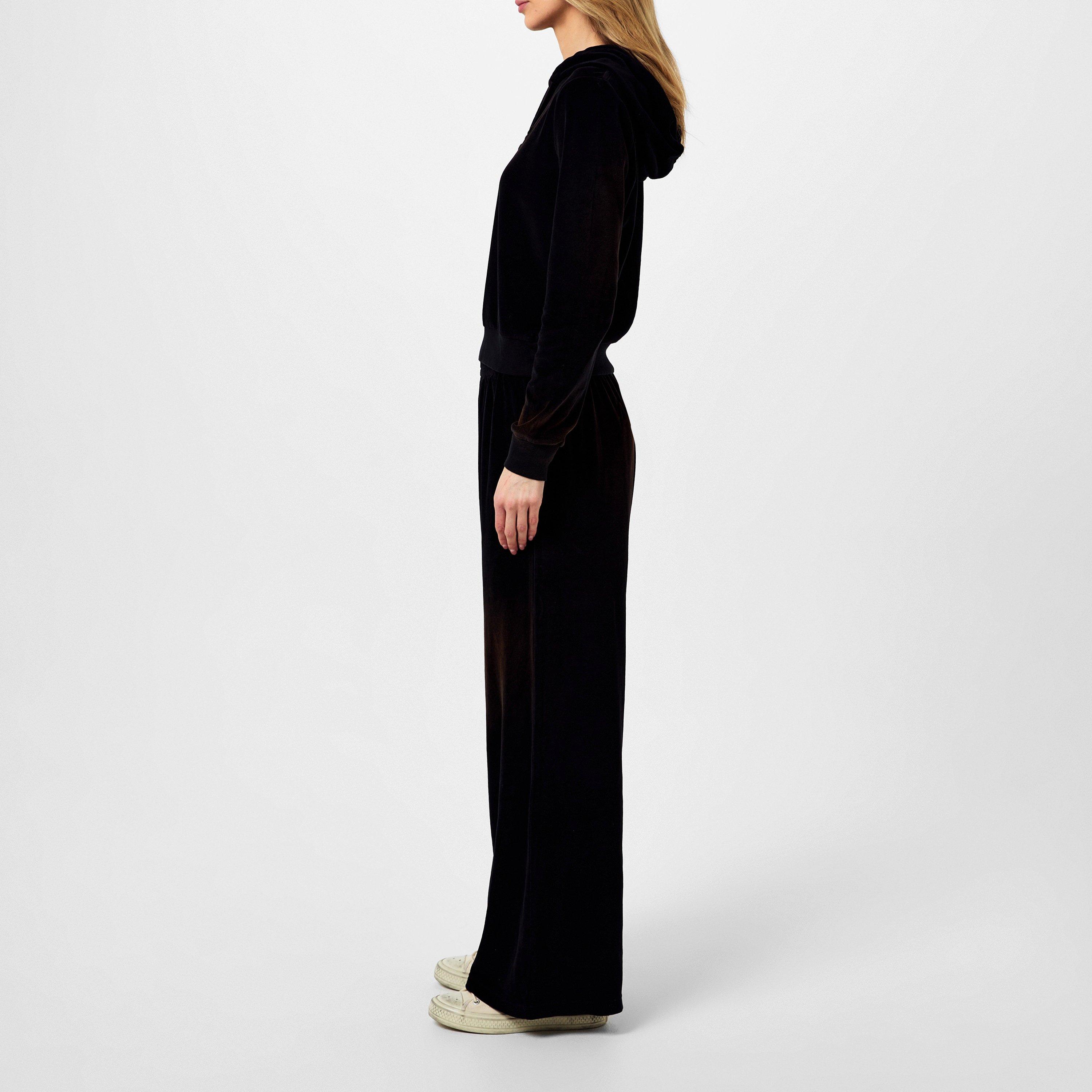 Black - Acne Studios - Velour Logo Hoodie - 2