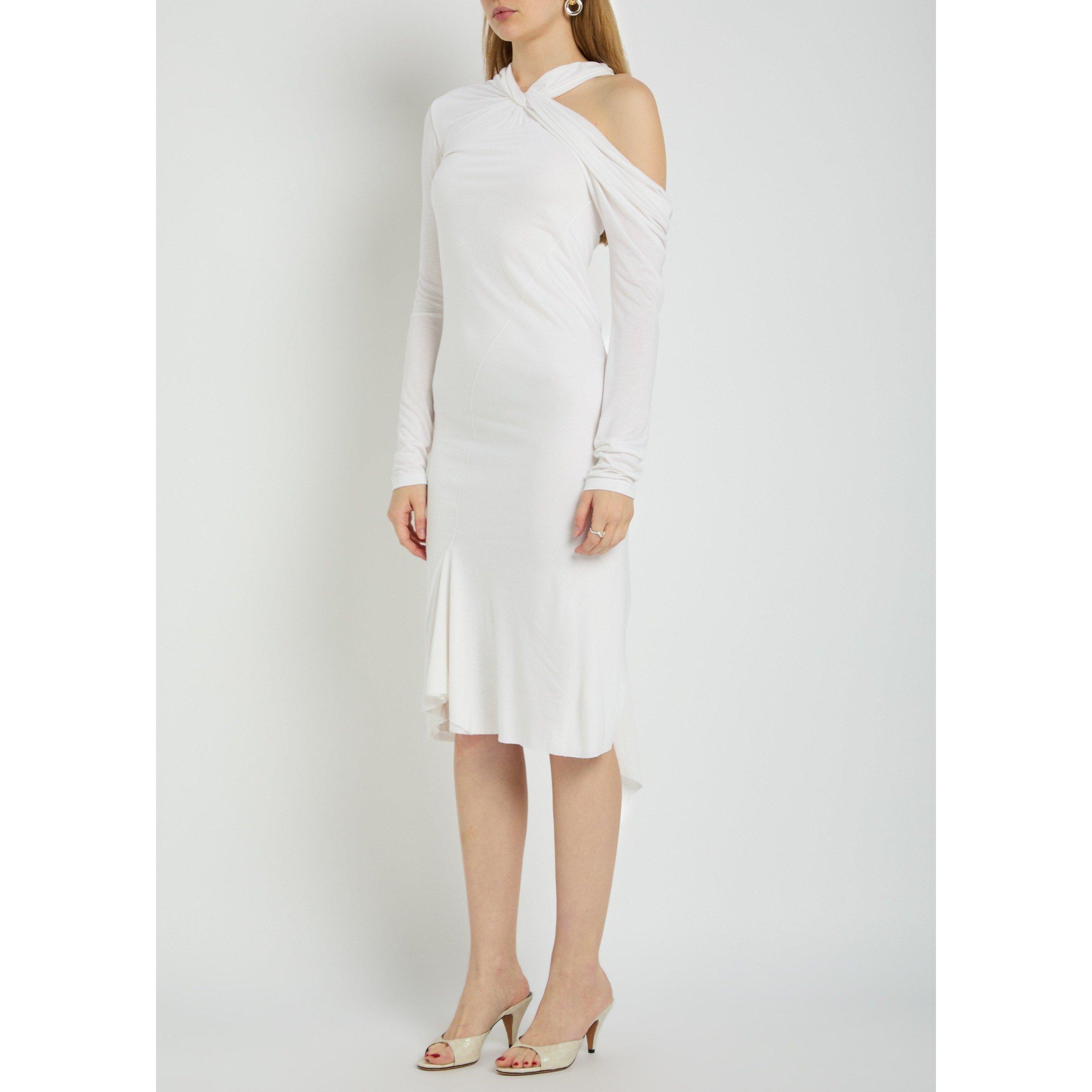 WHITE - Aaron Esh - WOMENS TWIST STRAP DRESS - 2