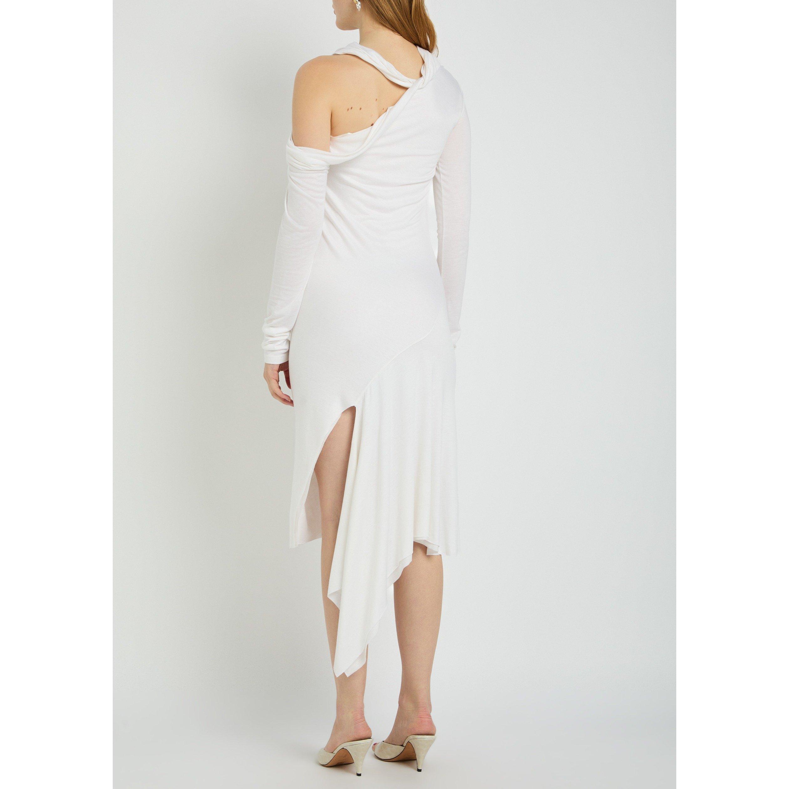 WHITE - Aaron Esh - WOMENS TWIST STRAP DRESS - 3