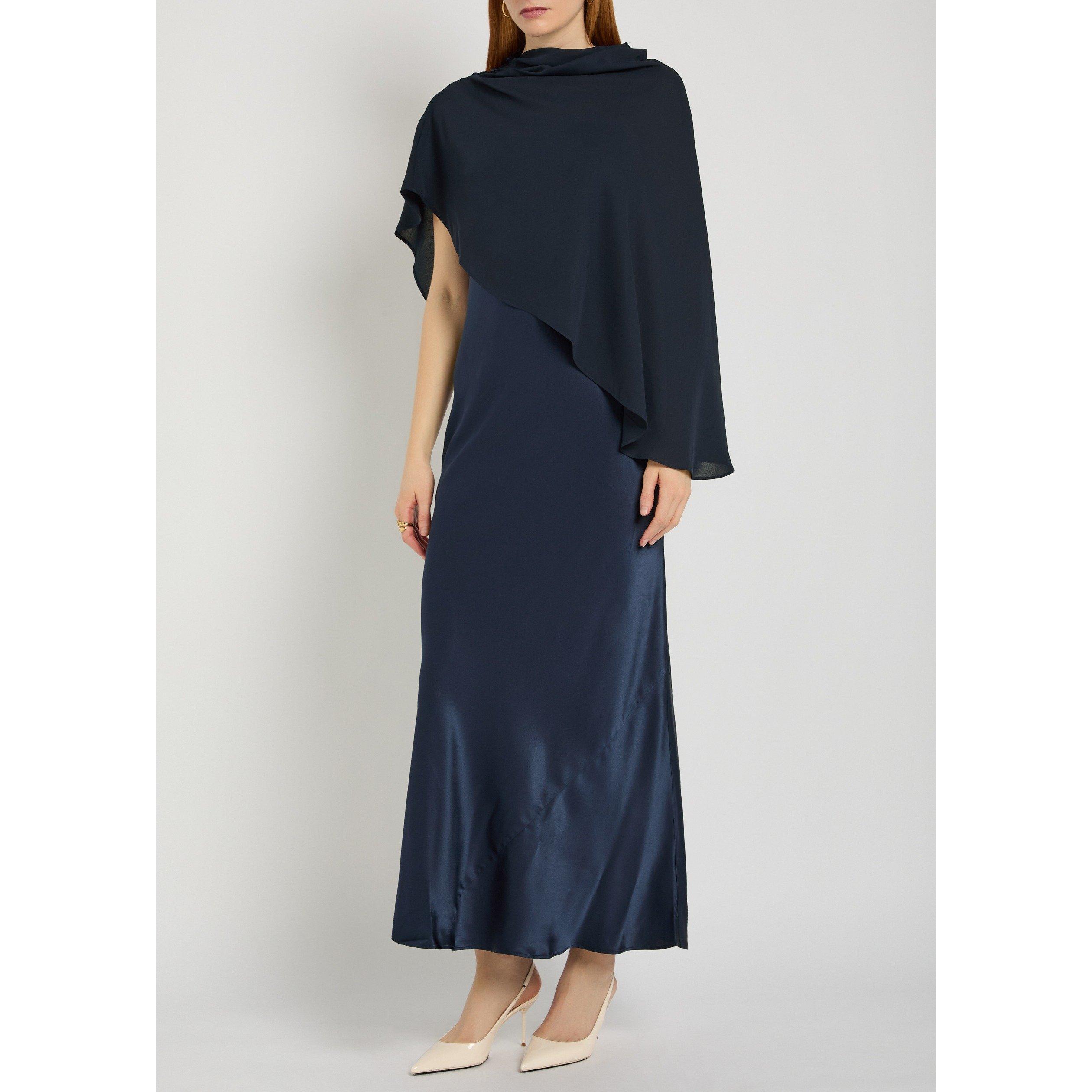 NAVY - Reformation - Women's Lilibeth Silk Maxi Dress - 2