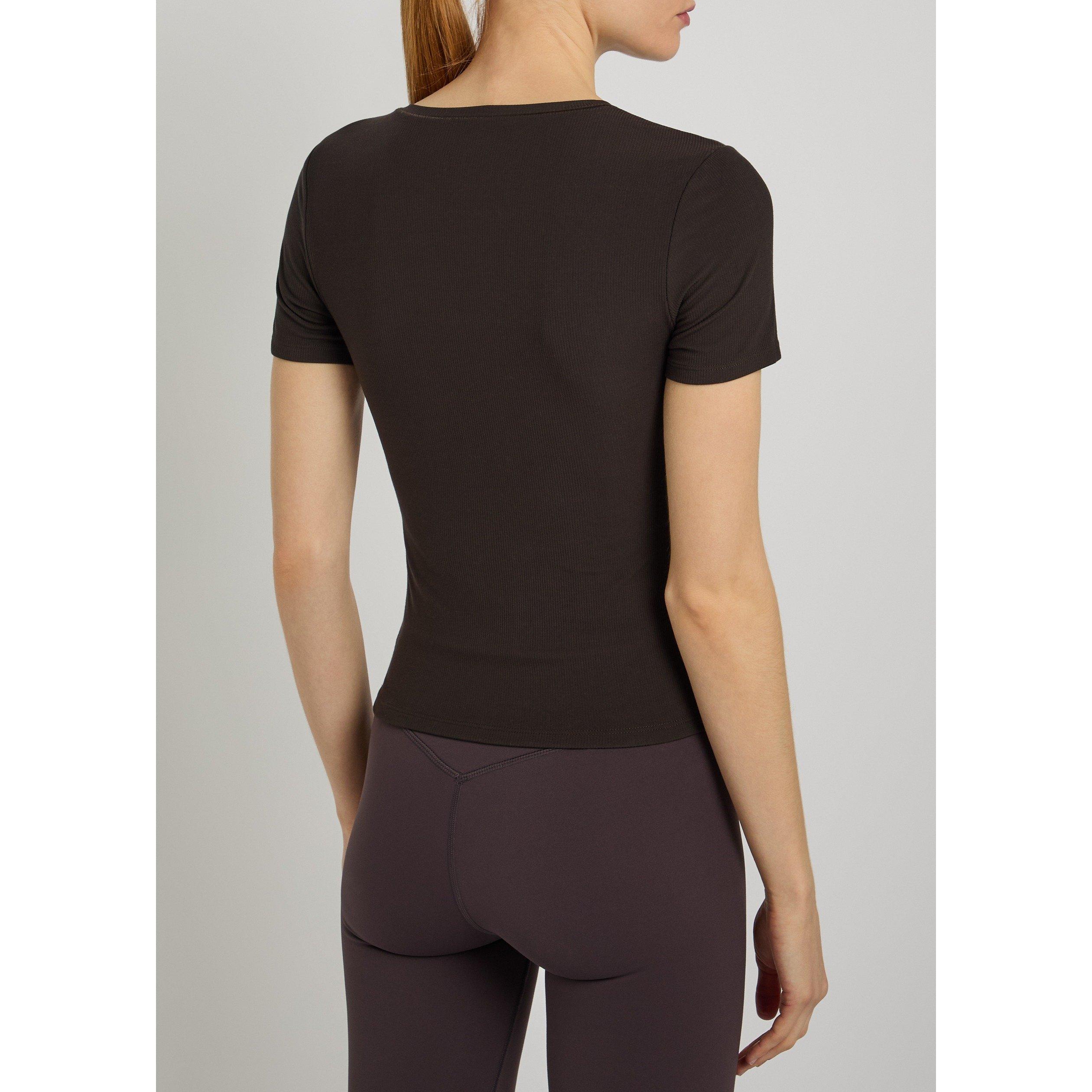 BROWN - TALA - T 365 SCULPT LOUNGE SS T SHIRT - 3