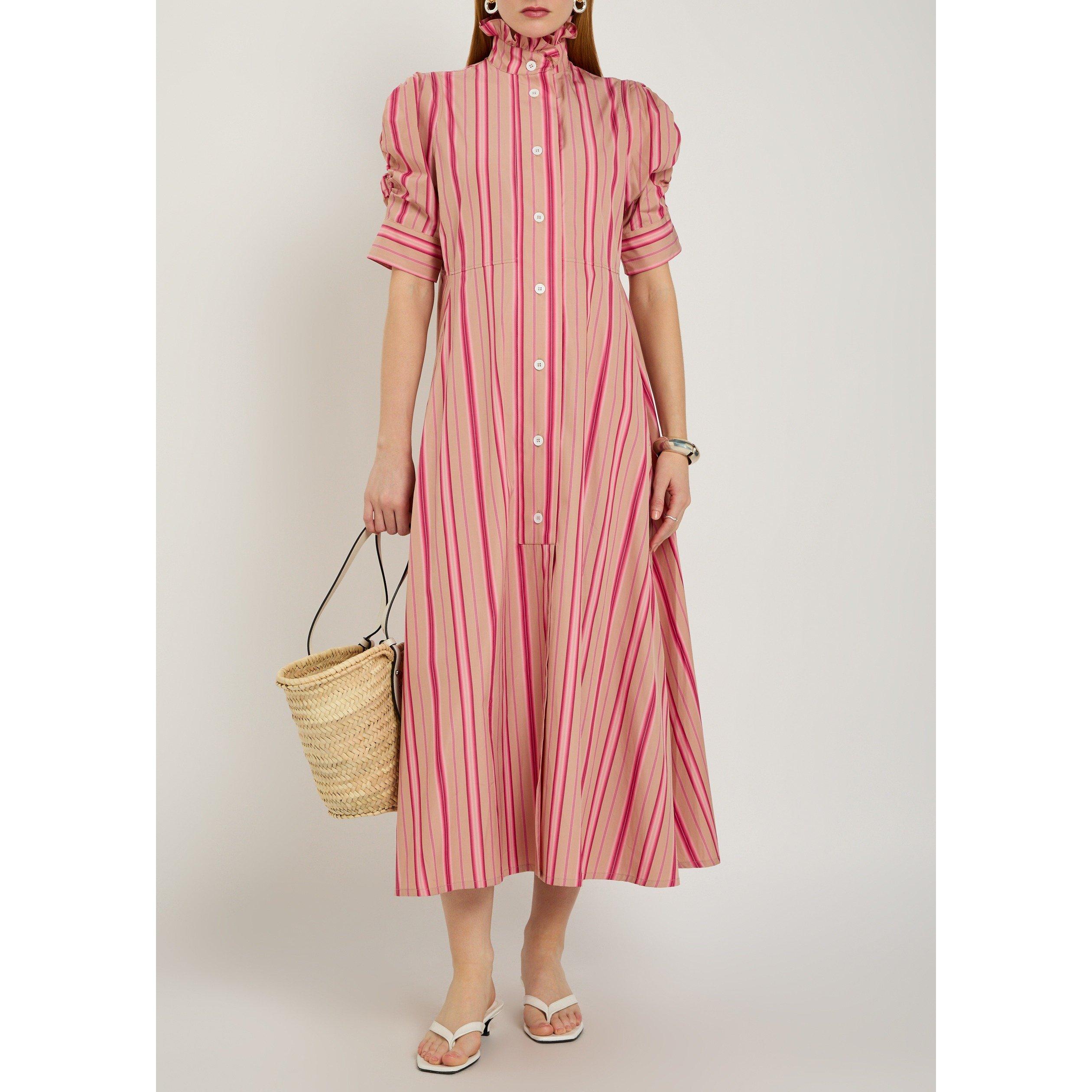 PINK AND OTHER - Thierry Colson - SD VENETIA STRIPE MIDI DRESS - 5