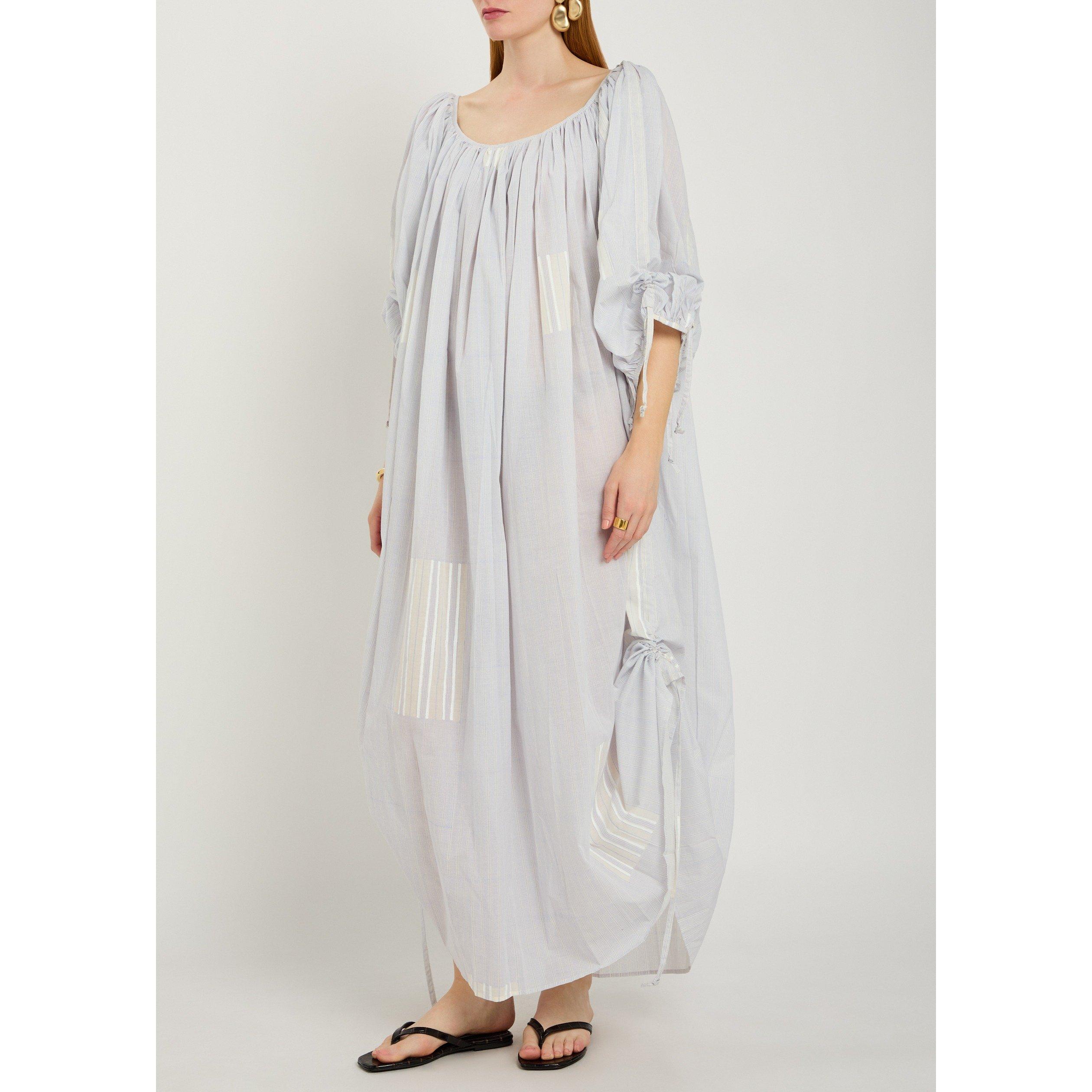 WHITE AND BLUE - Thierry Colson - LD ATHENAIS LONG STRIPE DRESS - 2