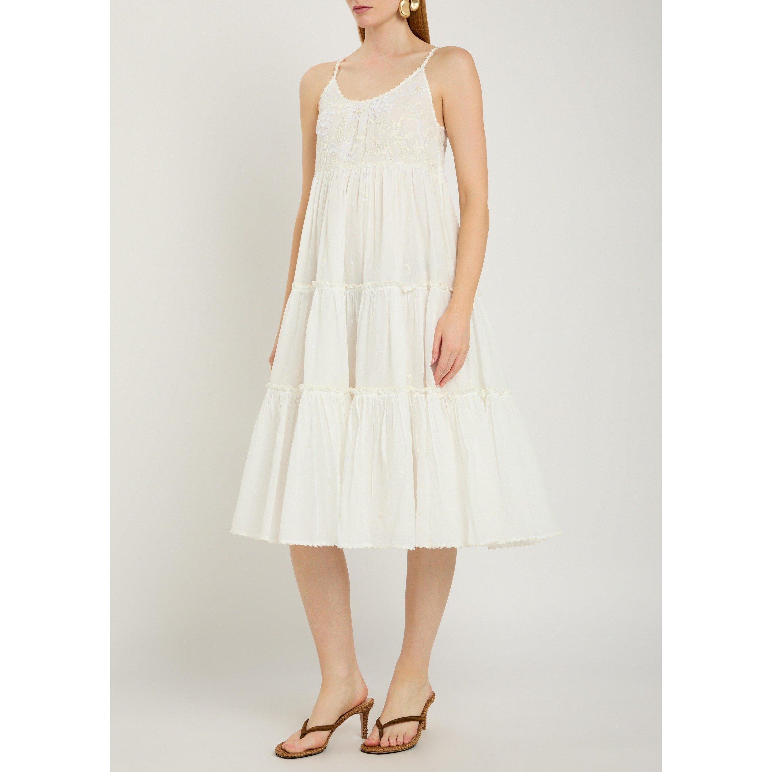 OFF WHITE - Thierry Colson - SD VERUSCHKA STRAP MIDI DRESS - 2