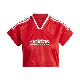 adidas House of Tiro Nations Pack Cut 3 Stripes Crop Jersey Womens