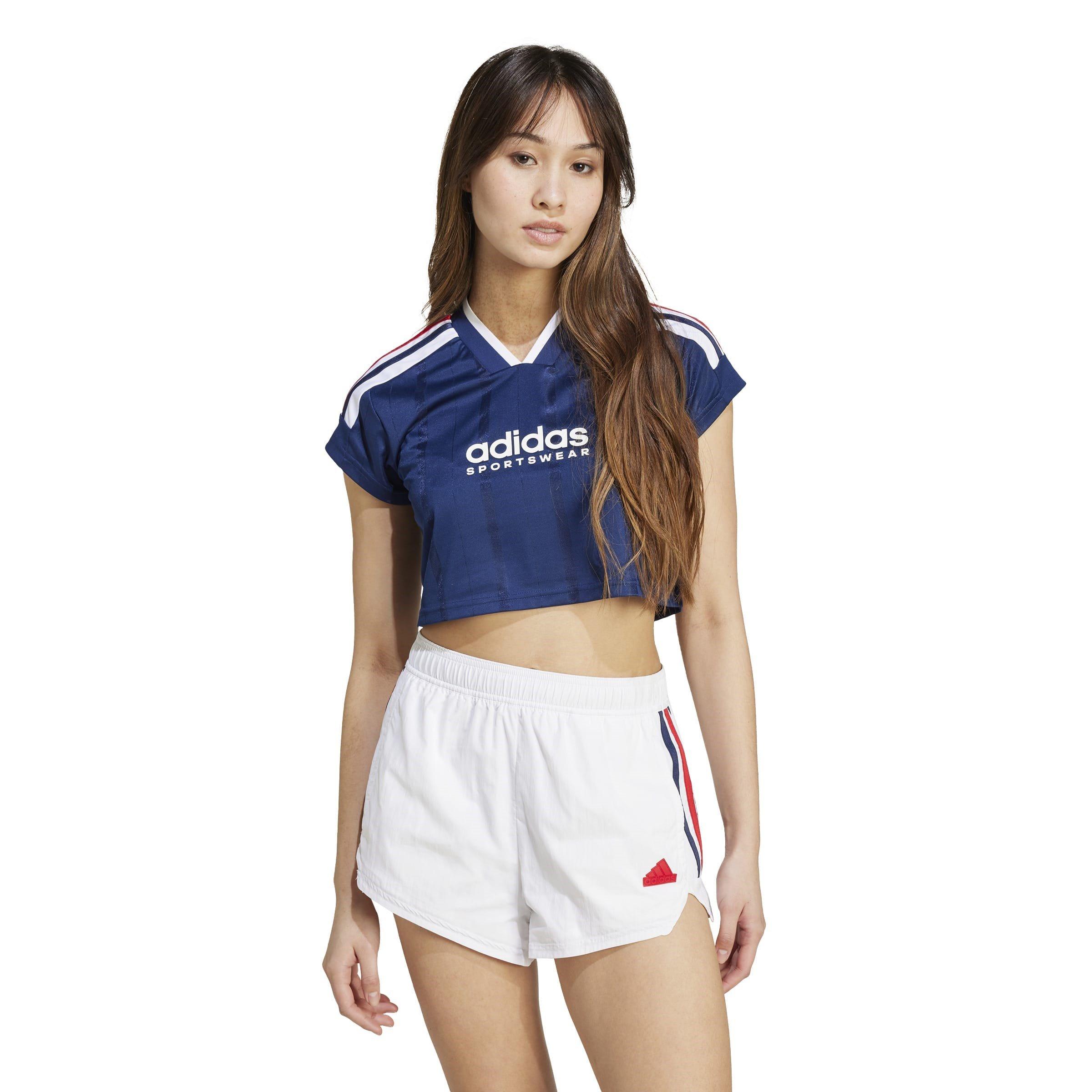 Marineblå - adidas - House of Tiro Nations Pack Cut 3-Stripes Crop Jersey Womens - 2