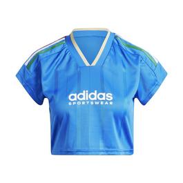 adidas House of Tiro Nations Pack Cut 3 Stripes Crop Jersey Womens