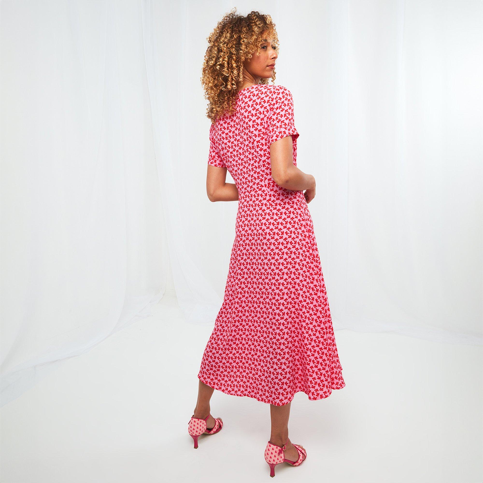 Red - Joe Browns - Joe Brown Red Butterfly Tea Dress - 3