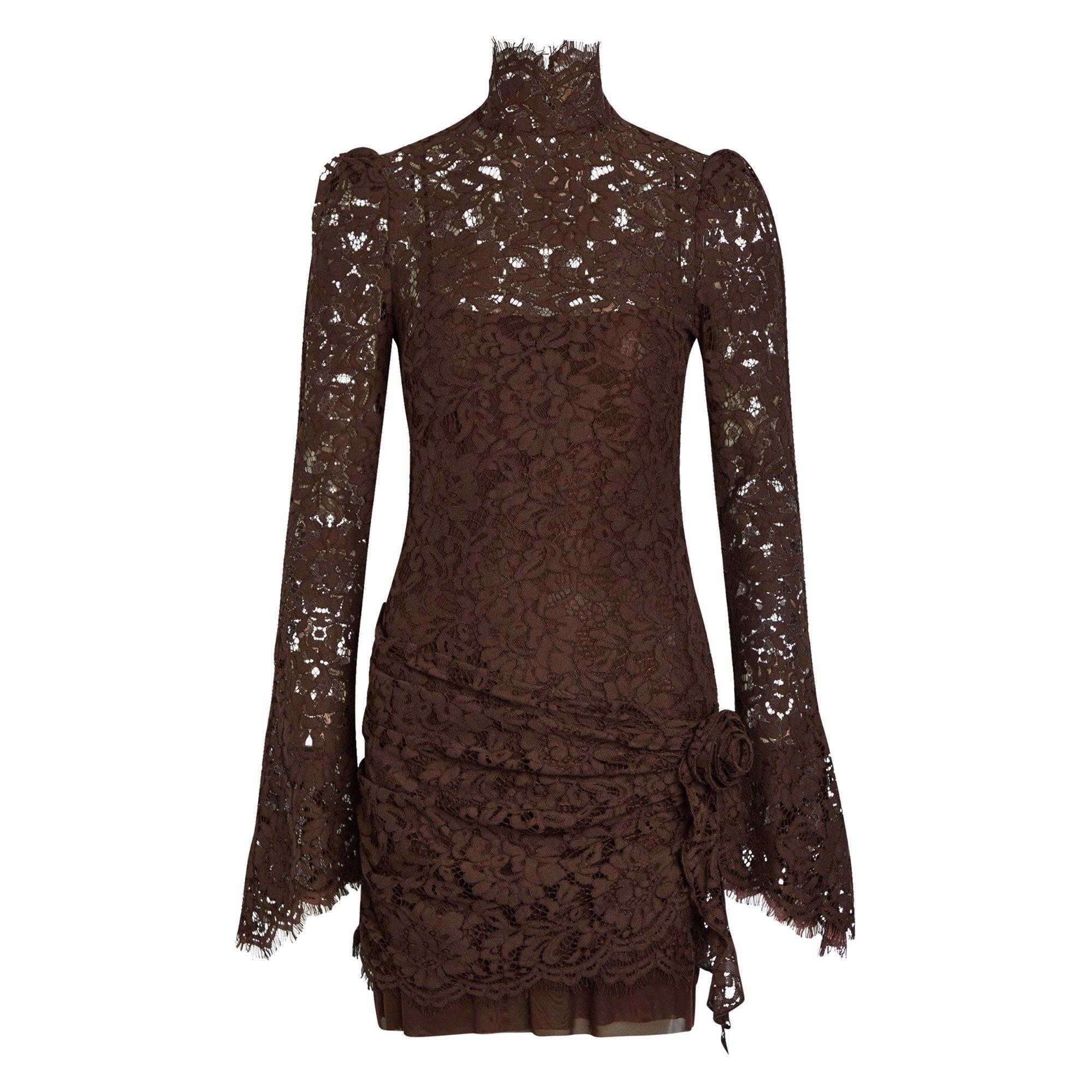 BROWN - De La Vali - SD BODITA MINI DRESS