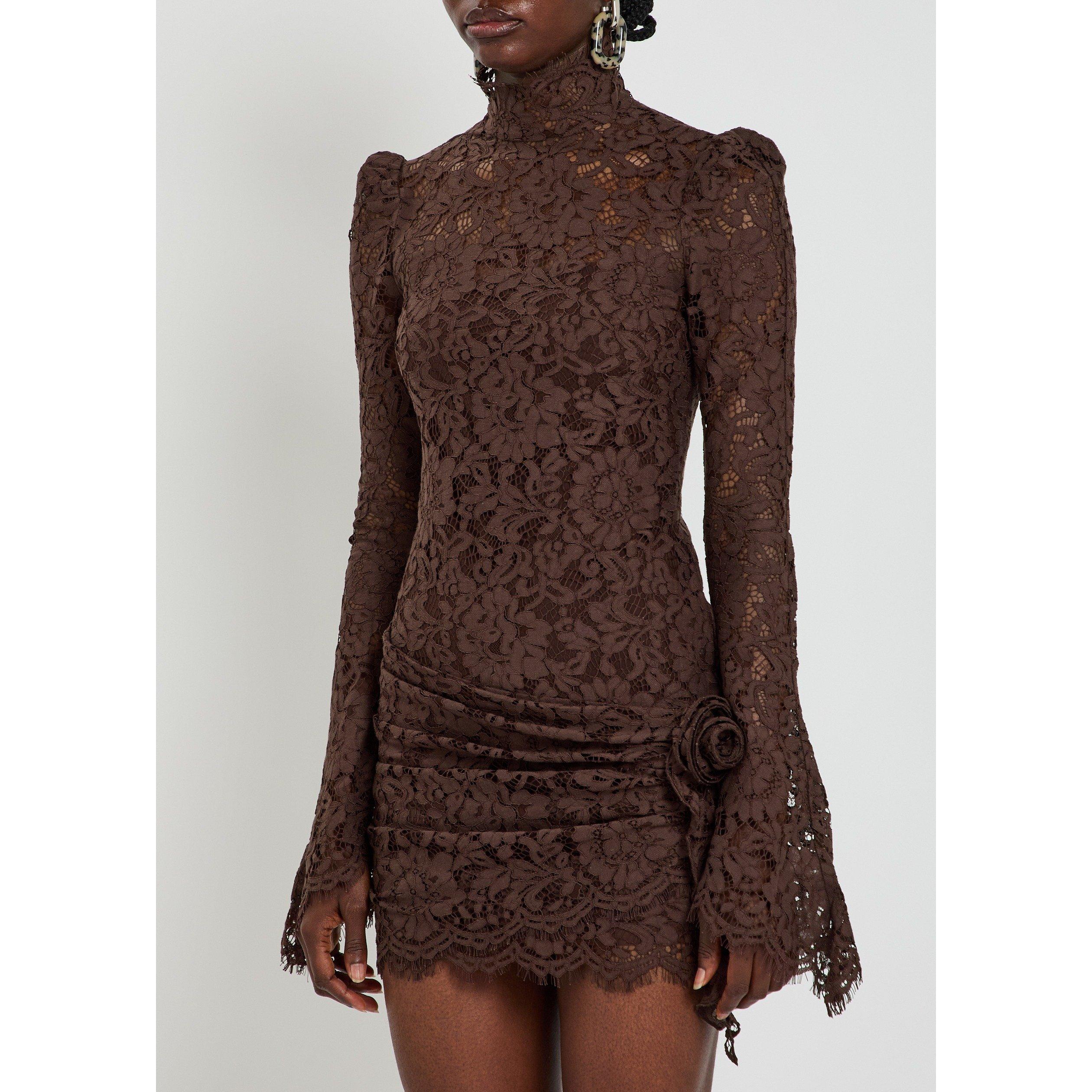 BROWN - De La Vali - SD BODITA MINI DRESS - 2