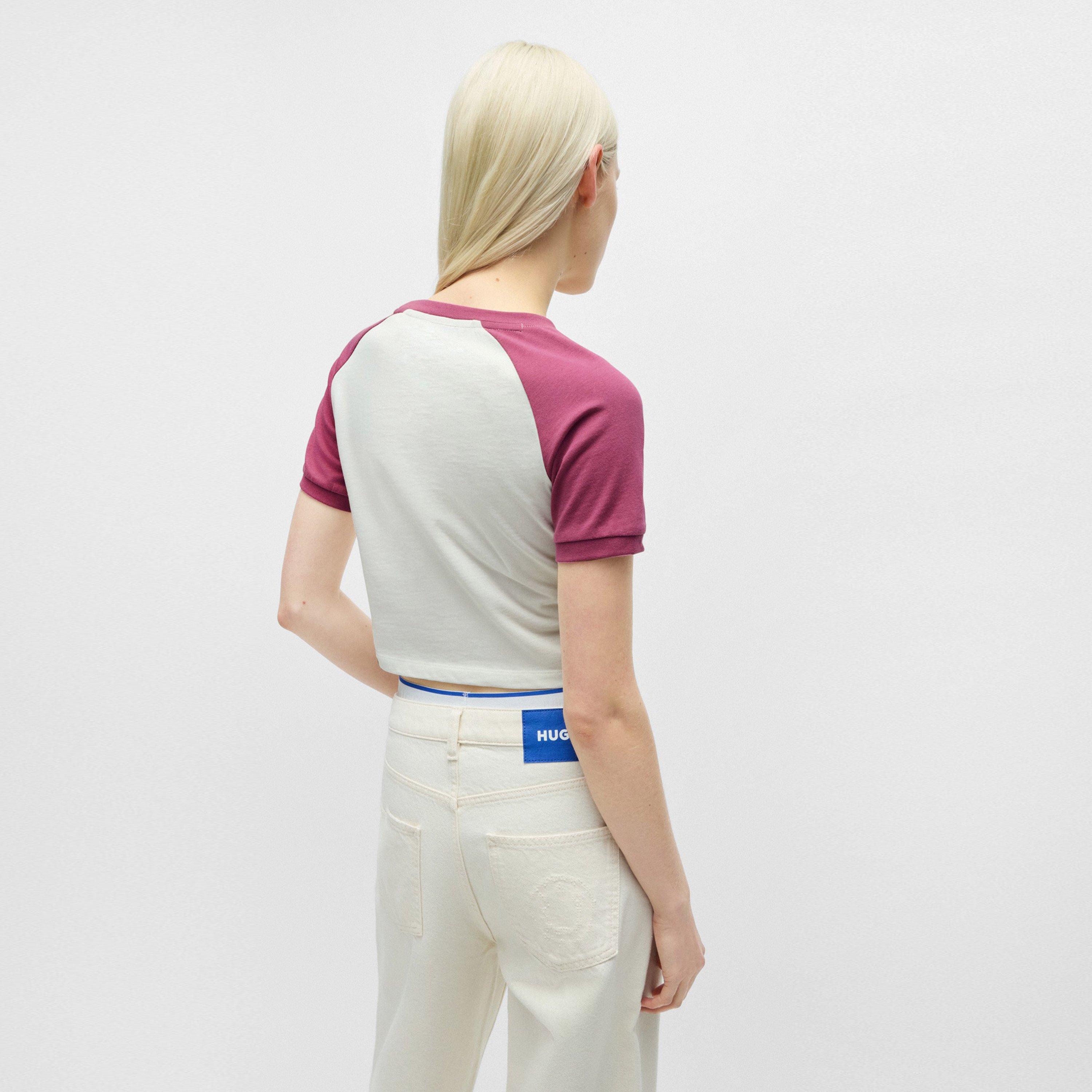 Medium Pink - Hugo - B Cropped T-Shirt - 2