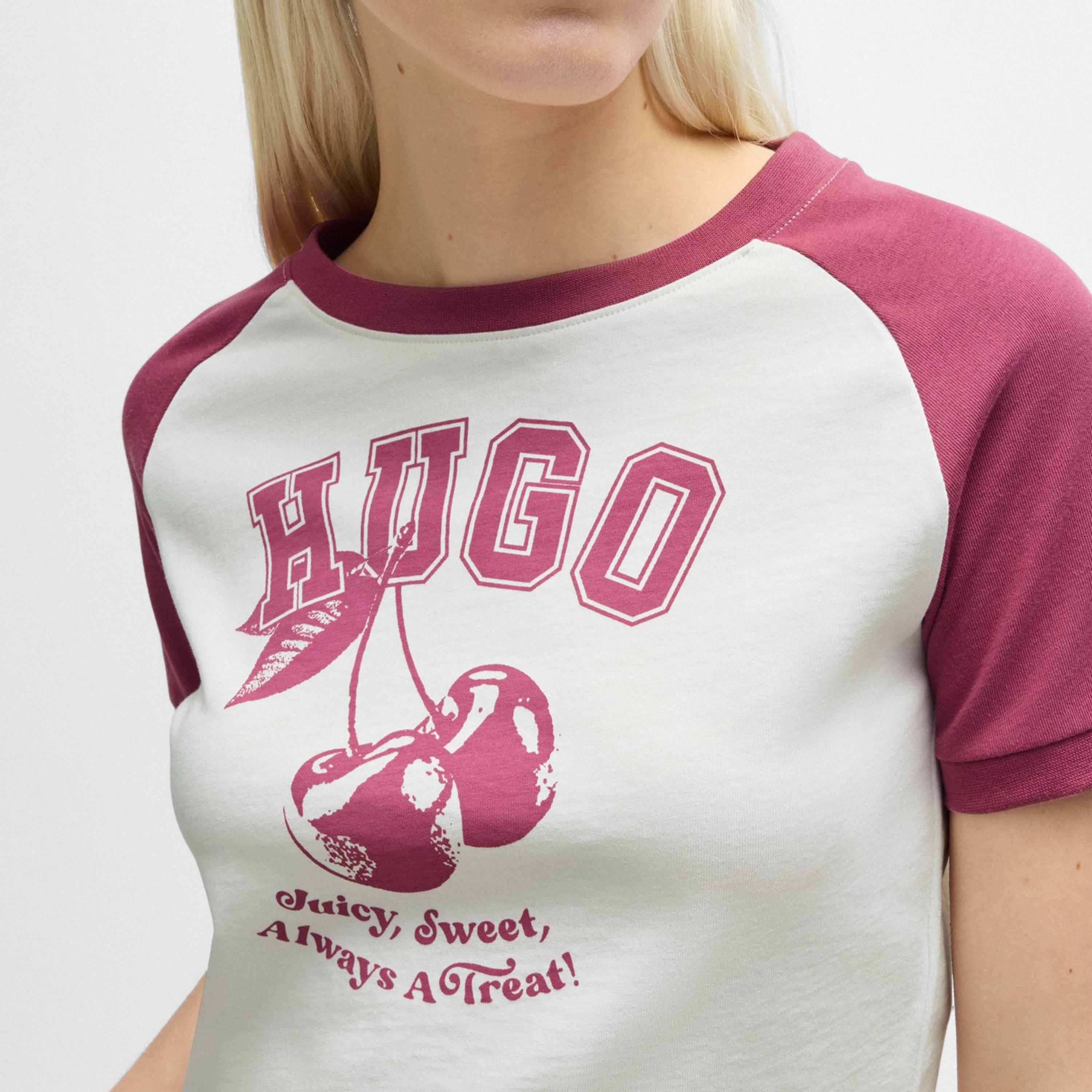 Medium Pink - Hugo - B Cropped T-Shirt - 4