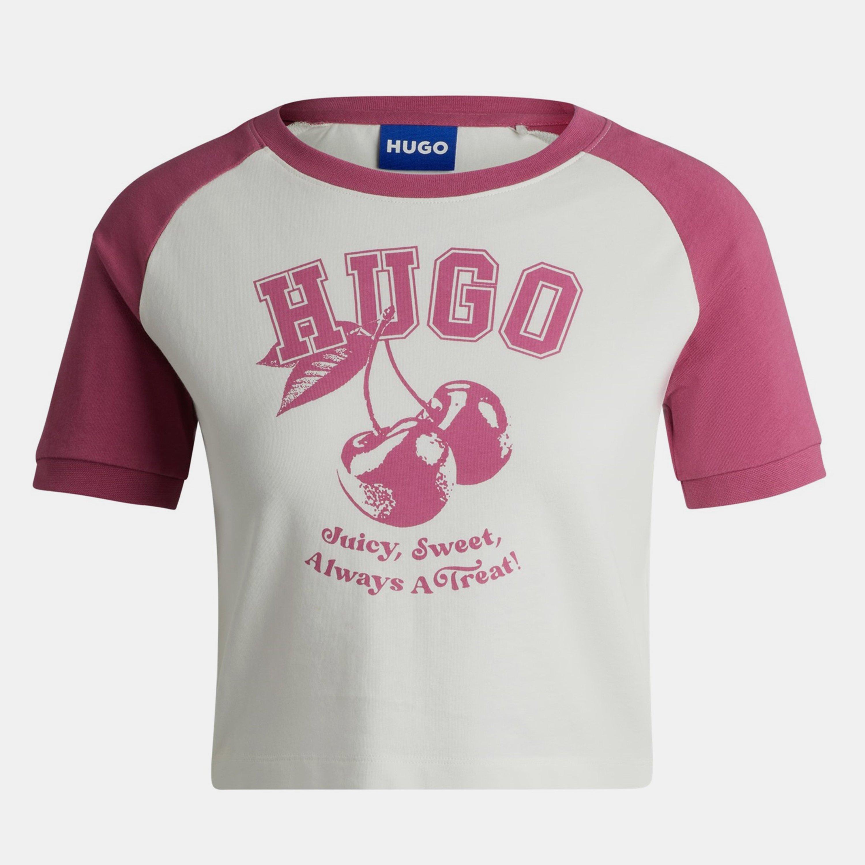 Medium Pink - Hugo - B Cropped T-Shirt - 5