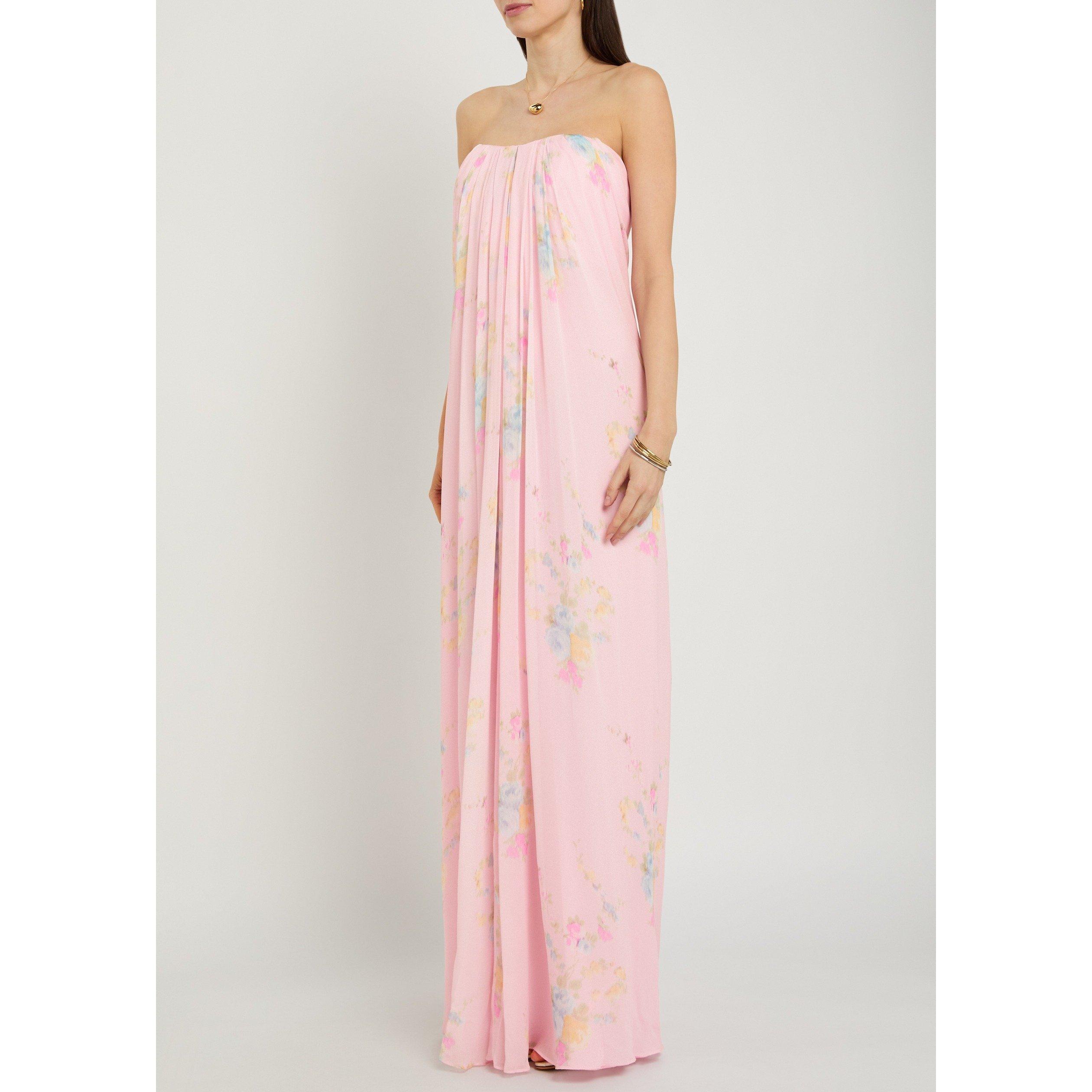 PINK - LoveshackFancy - Women's Emara Floral Viscose Maxi Dress - 2