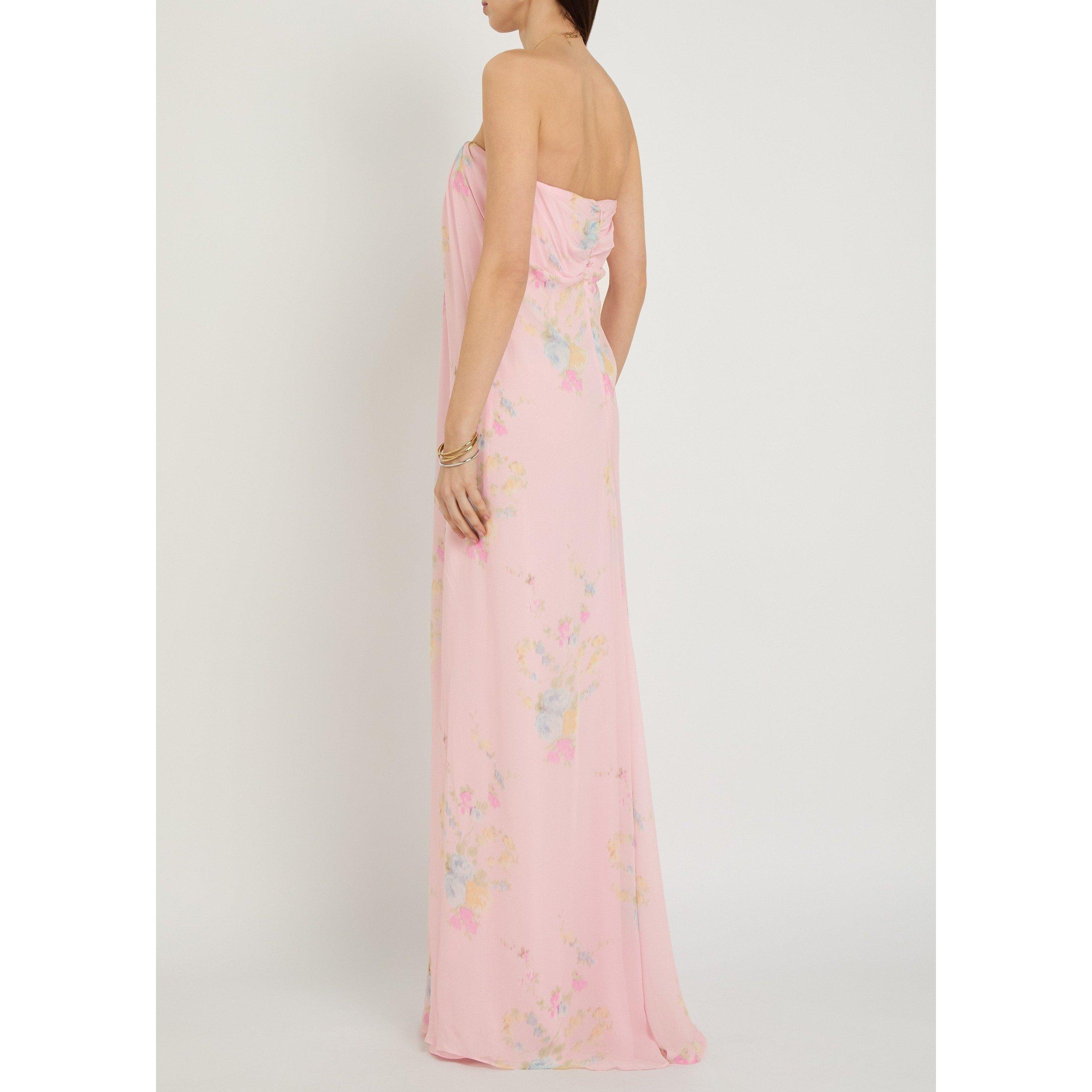 PINK - LoveshackFancy - Women's Emara Floral Viscose Maxi Dress - 3